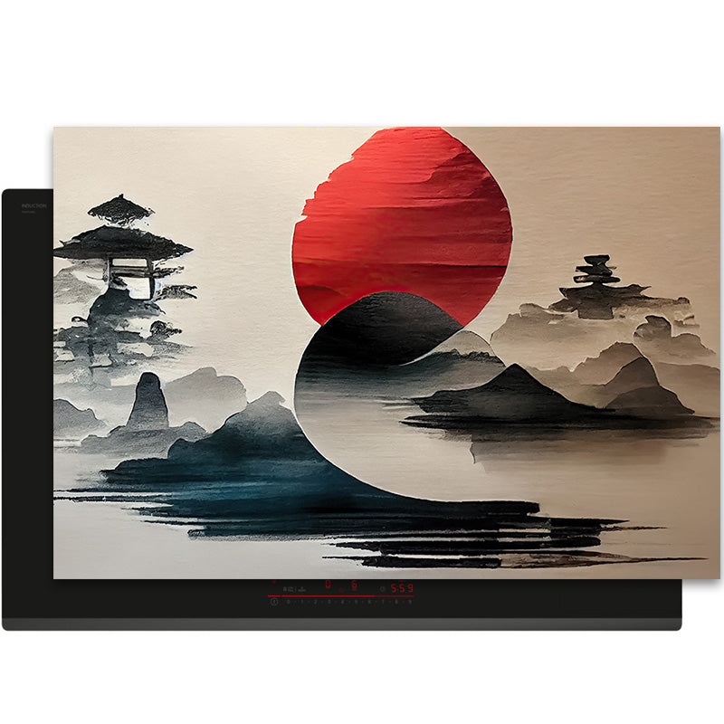 Inductiebeschermer - Japandi - Zen Horizon