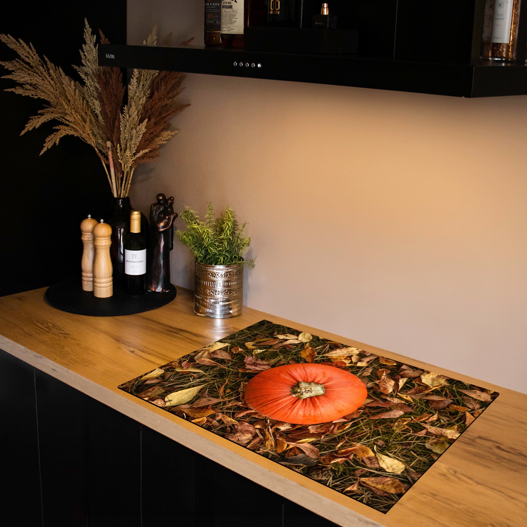 Inductiebeschermer - Herfst - Oranje Zon