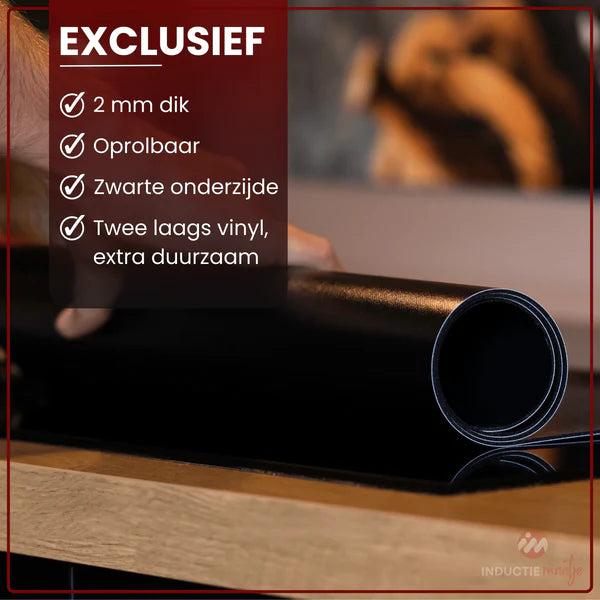 Inductiebeschermer - Sterrenhemel - Zwart - Wit