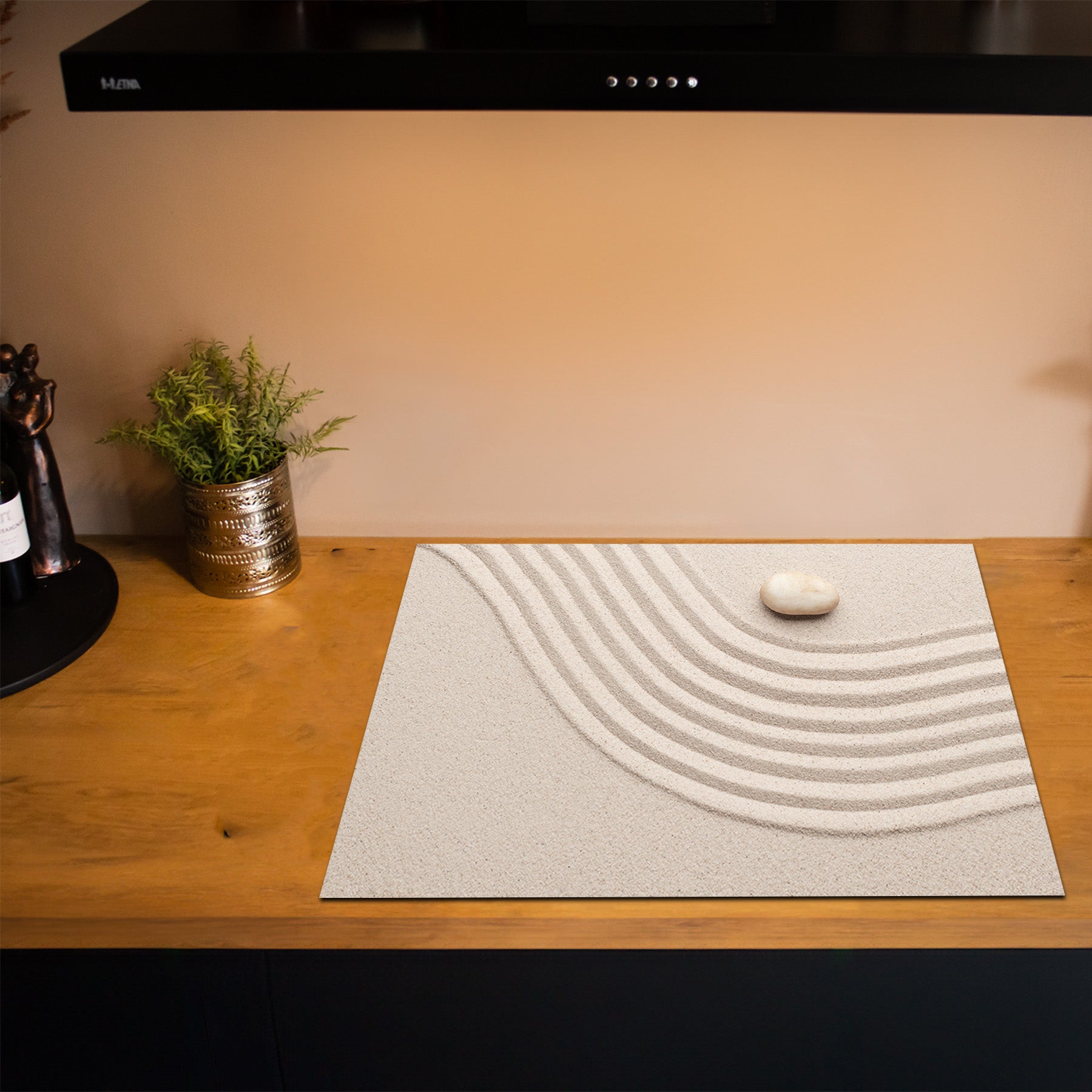 Inductiebeschermer - Japandi - Desert Waves