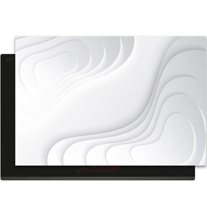 Inductiebeschermer - Minimal Texture - Zilveren Golf