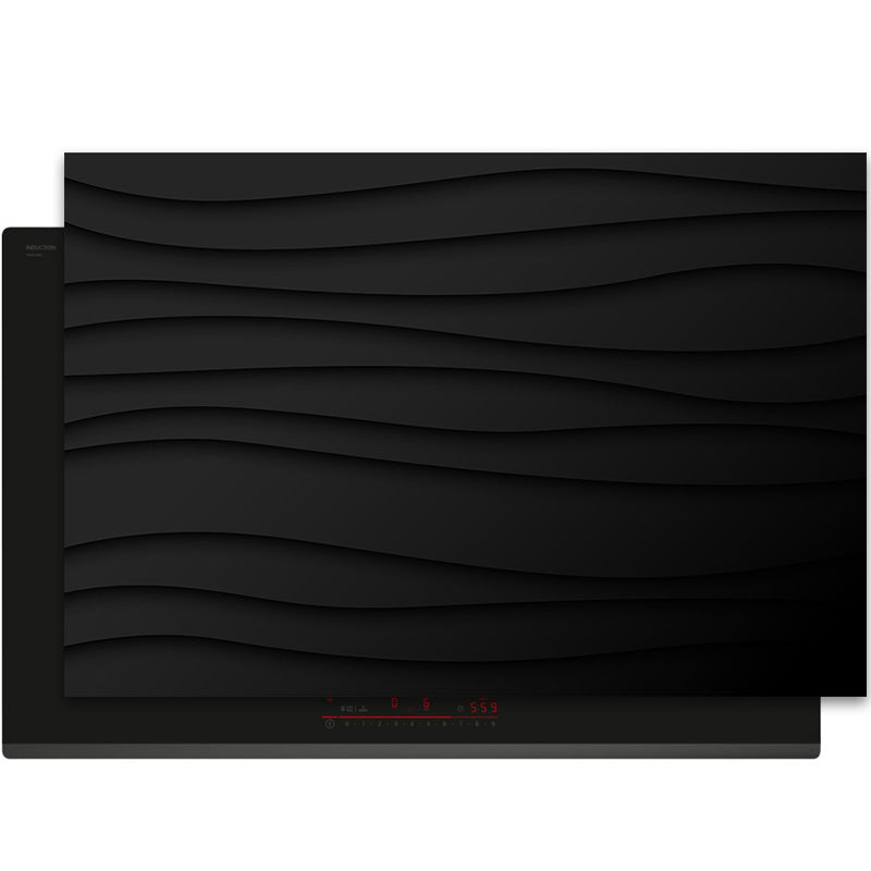 Inductiebeschermer - Minimal Texture - Zwarte Stilte