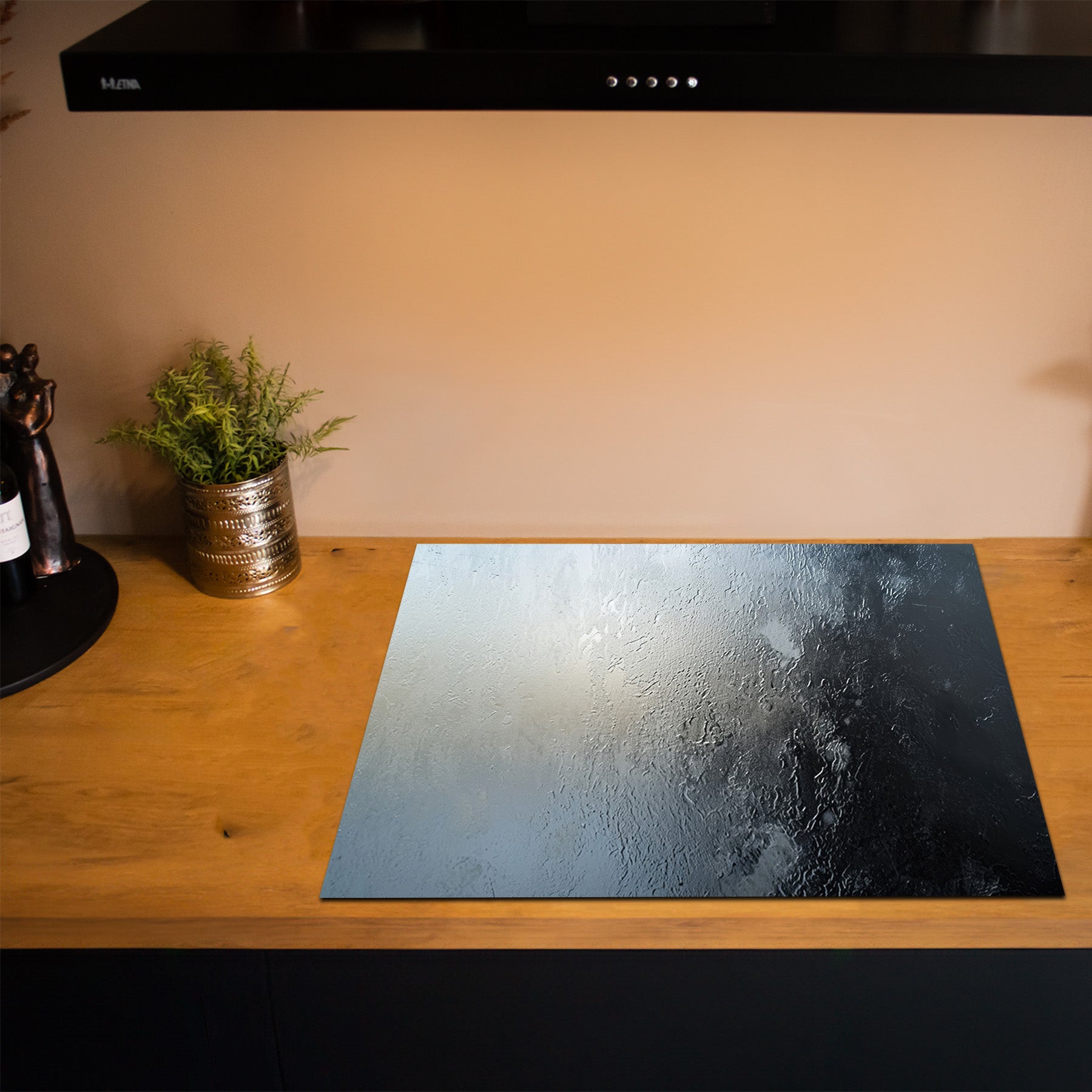 Inductiebeschermer - Smoked Glass - IJsgrijs