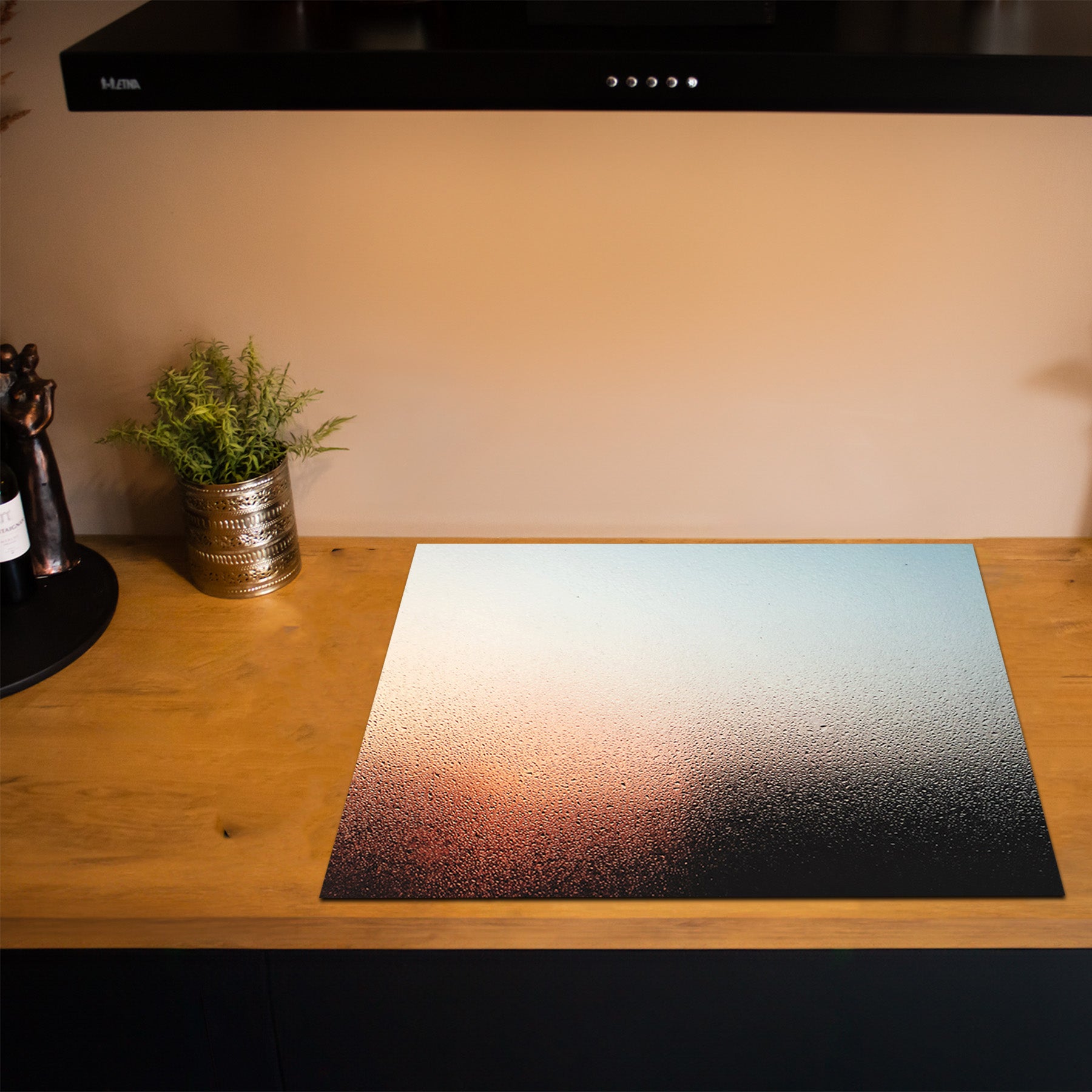 Inductiebeschermer - Smoked Glass - Mistroos