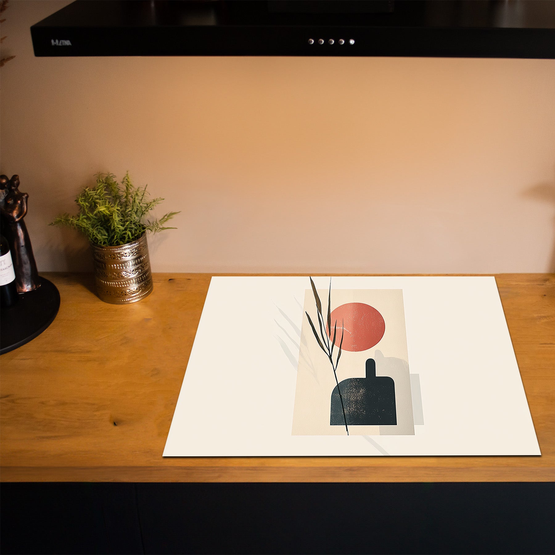 Inductiebeschermer - Japandi - Serene Balance