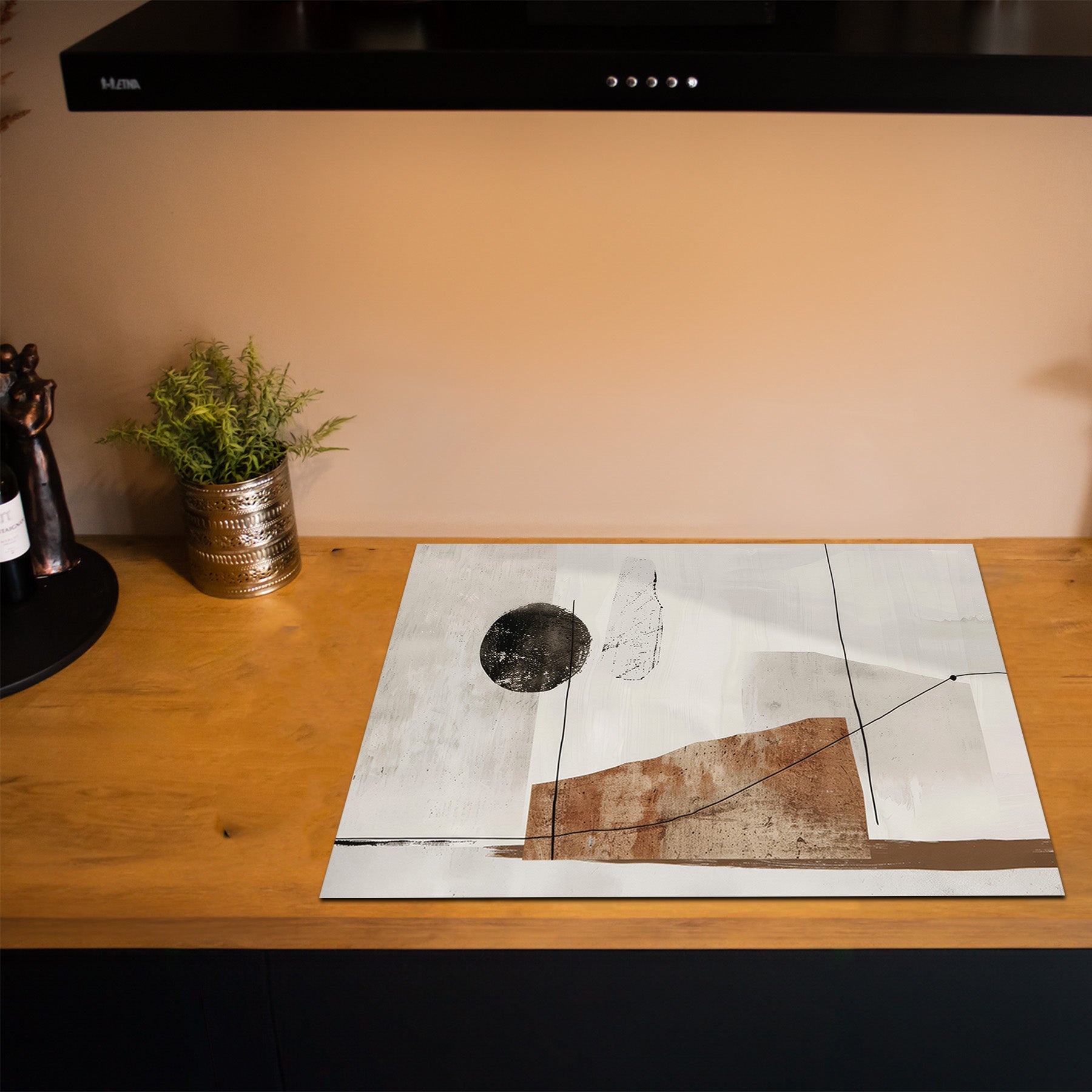 Inductiebeschermer - Japandi - Zen Harmony