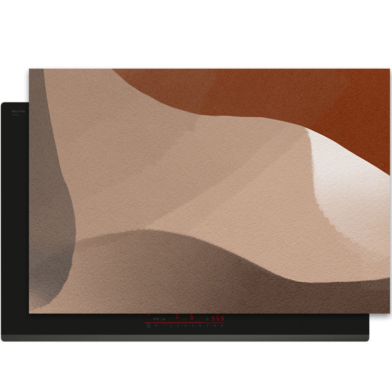 Protection induction - Abstrait - Motifs nervurés - Noir