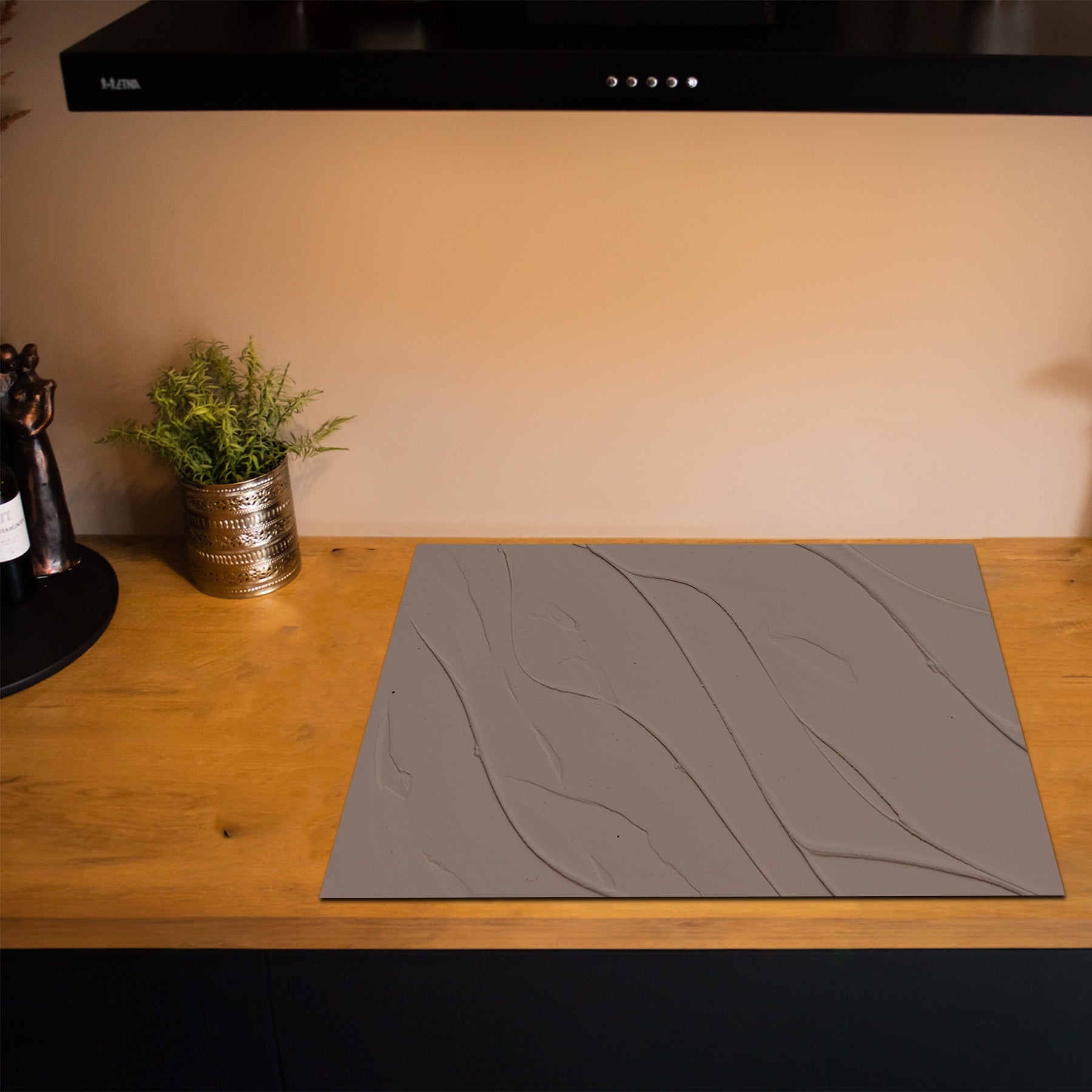 Inductiebeschermer - Minimal Texture - Klei Stroming