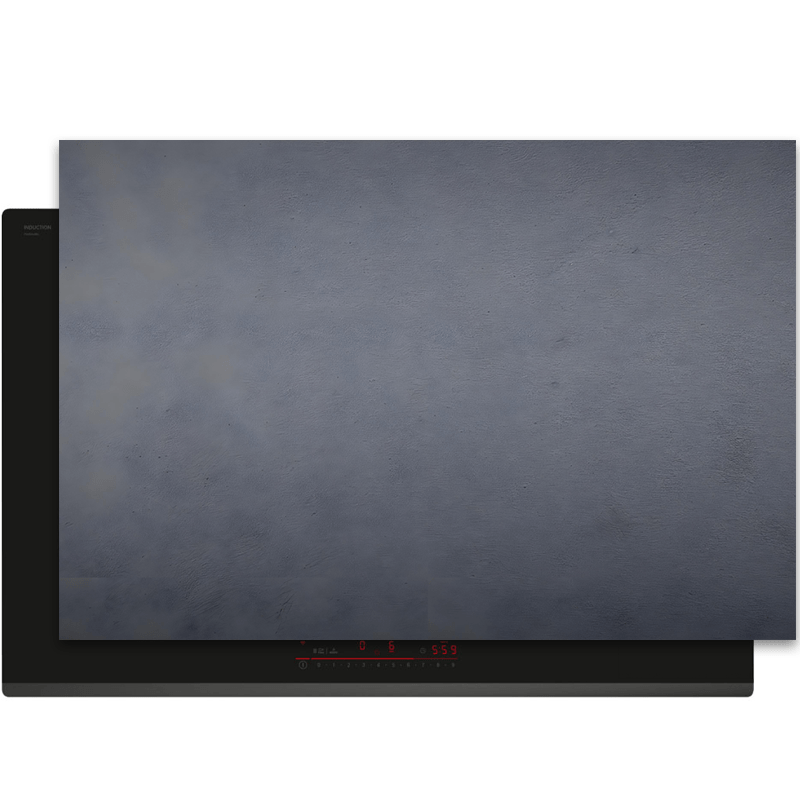 Inductiebeschermer - Beton - Textuur - Donkergrijs - Ashen Calm - Inductiebeschermer