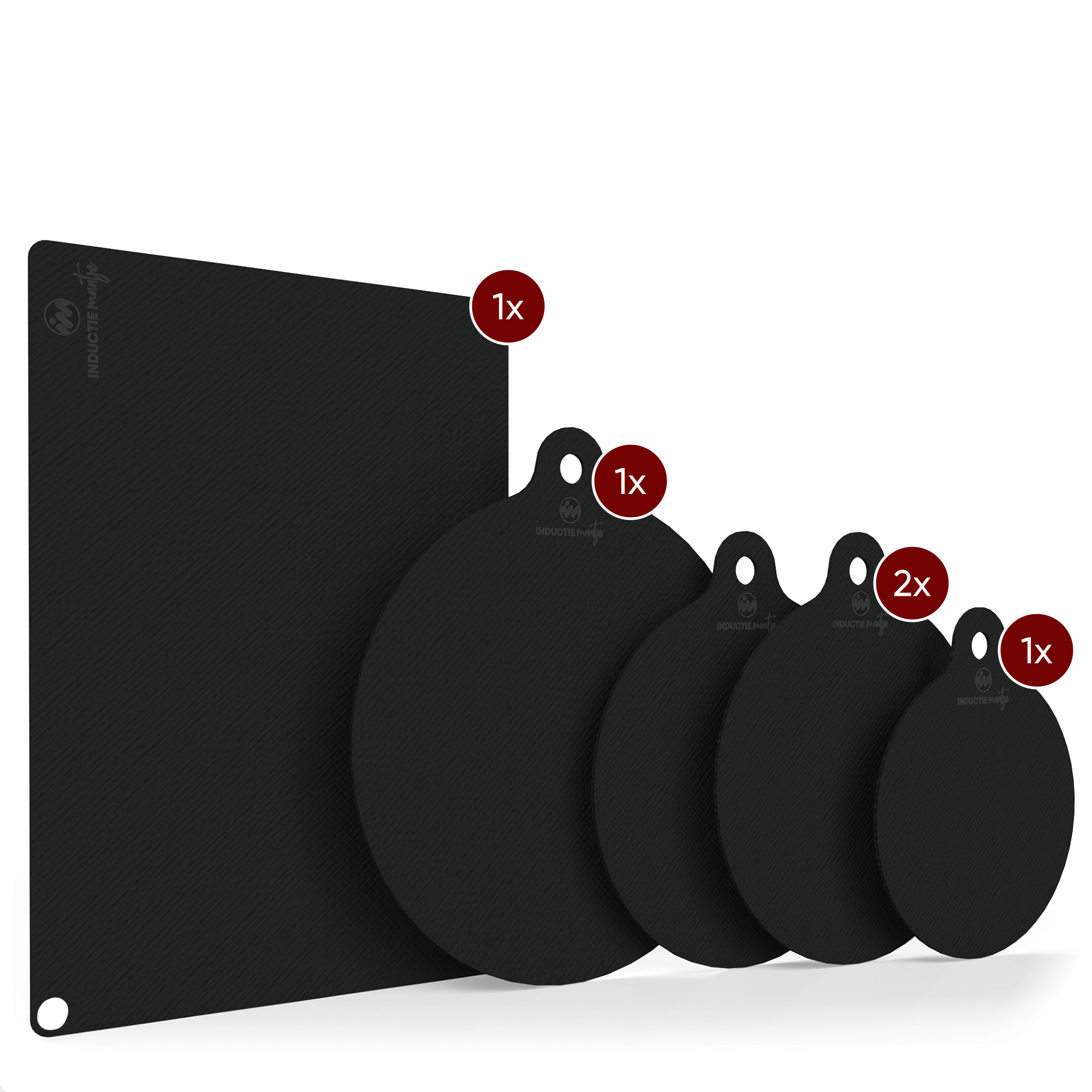 Induktionsmatten, 8er-Set