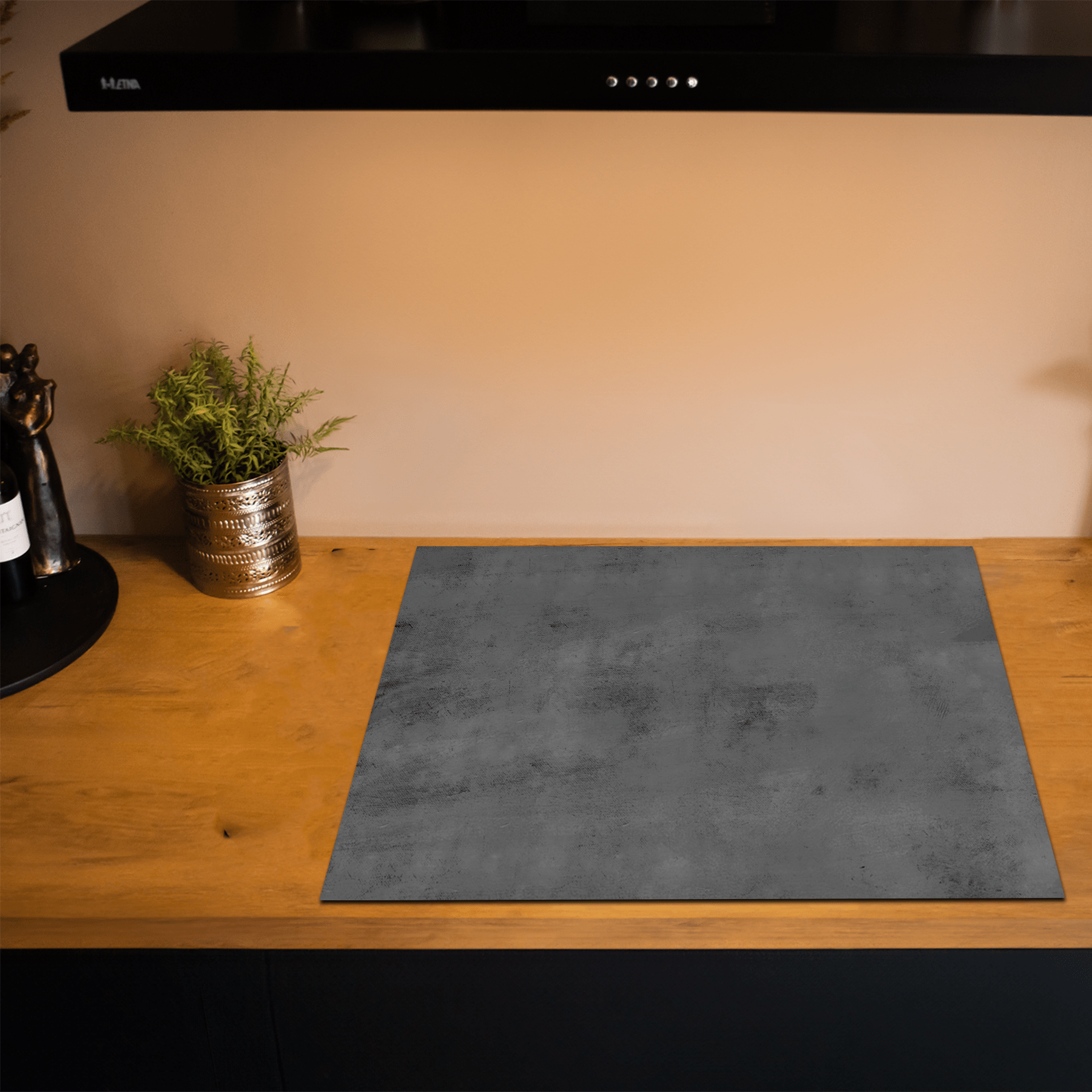 Inductiebeschermer - Beton - Steen - Rustiek - Grijs - Urban Fade - Inductiebeschermer