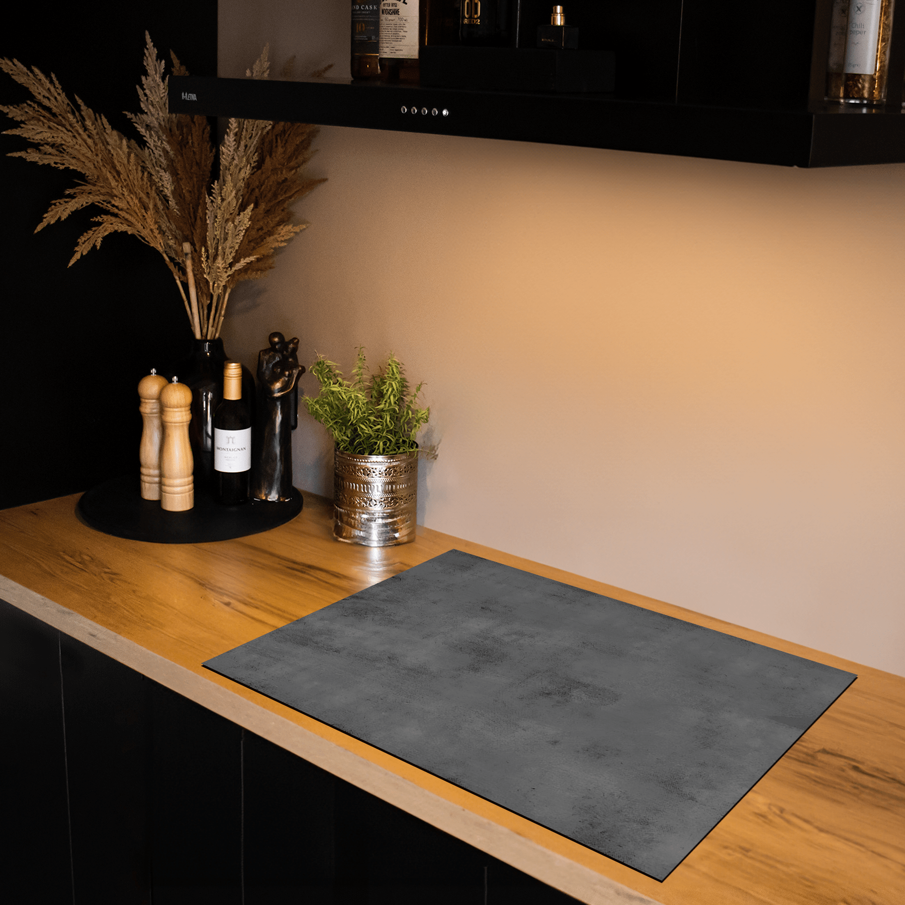 Inductiebeschermer - Beton - Steen - Rustiek - Grijs - Urban Fade - Inductiebeschermer
