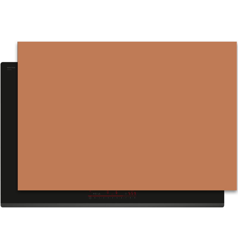 Inductiebeschermer - Effen - Aardetinten - Cognac - Inductie Maatje
