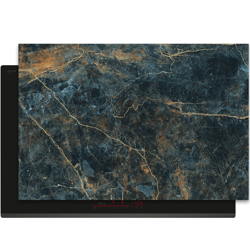 Inductiebeschermer - Marmer - Italiaans groen - Bruine tinten - Inductiebeschermer