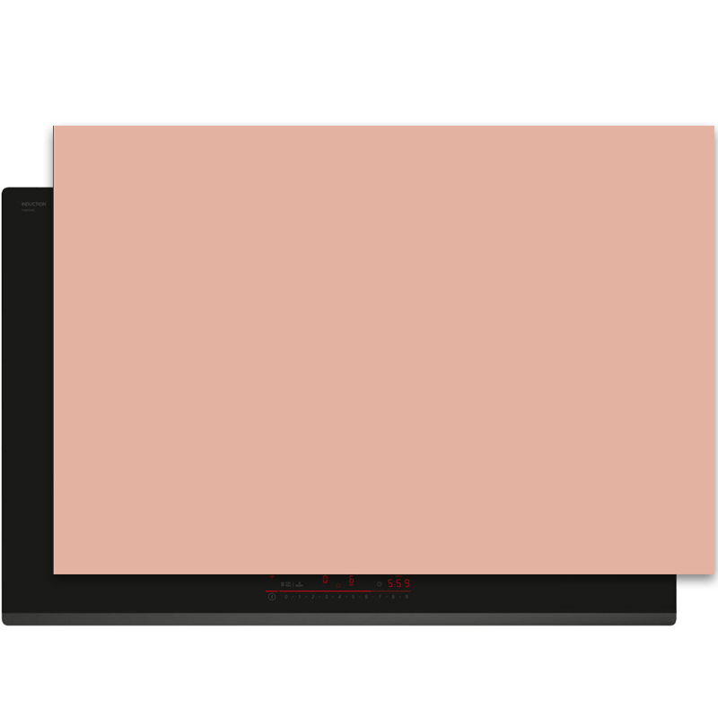 Inductiebeschermer - Effen - Aardetinten - Licht koraal - Inductie Maatje