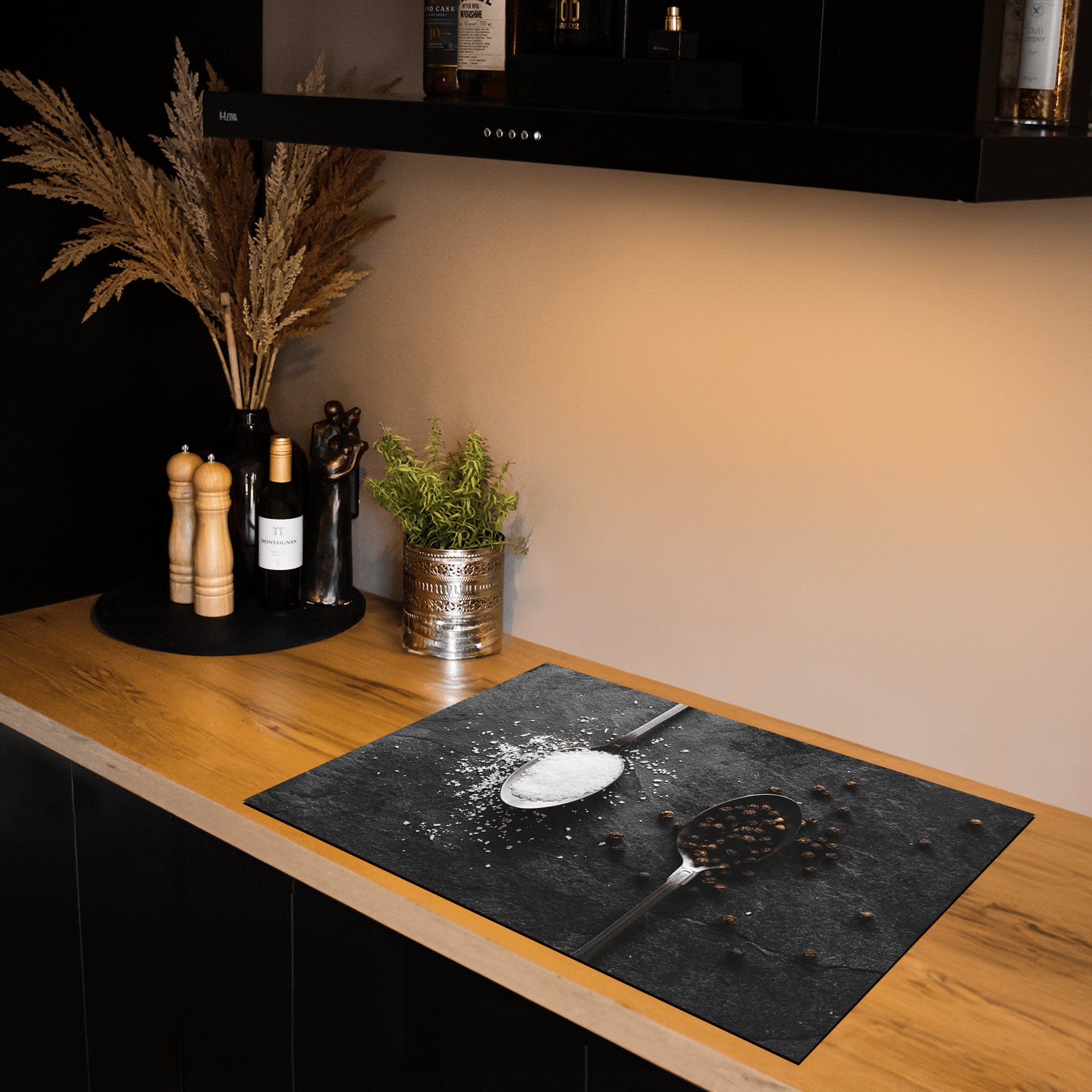 Inductiebeschermer - Tijm - Kruiden - Lepels - Groen - Inductie Maatje