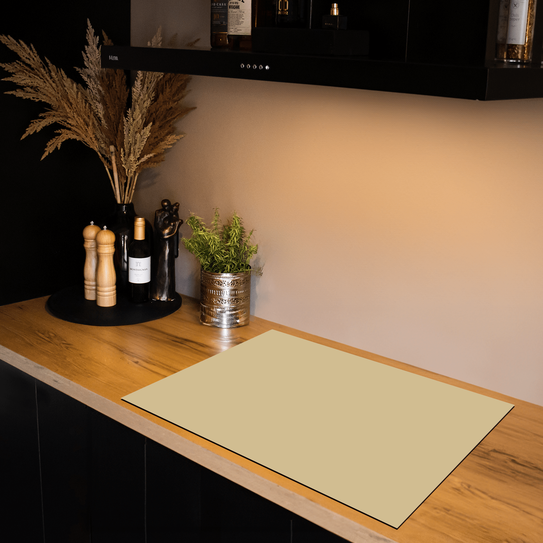 Inductiebeschermer - Effen - Aardetinten - Licht Beige - Inductie Maatje