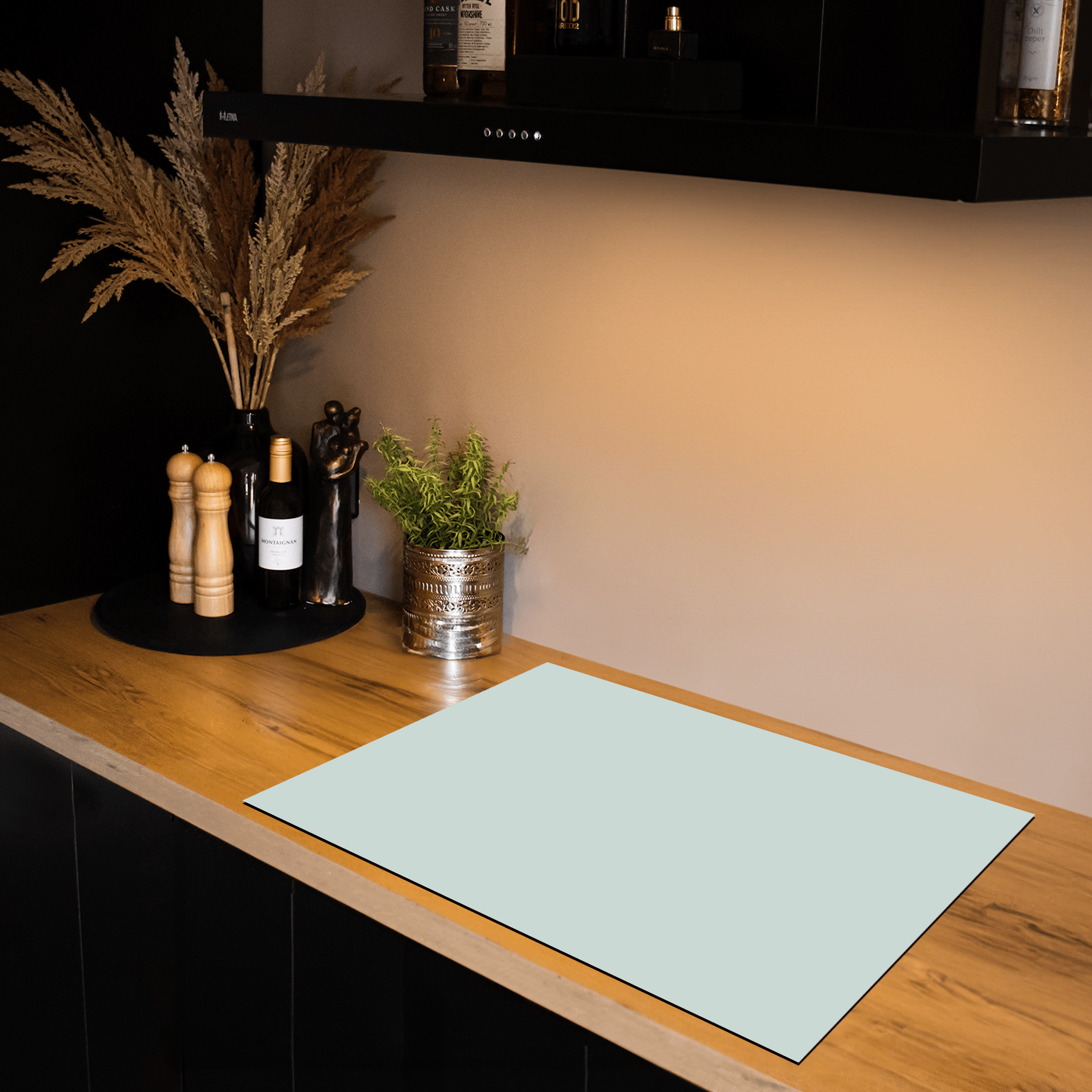 Inductiebeschermer - Effen - Aardetinten - Turquoise - Inductie Maatje