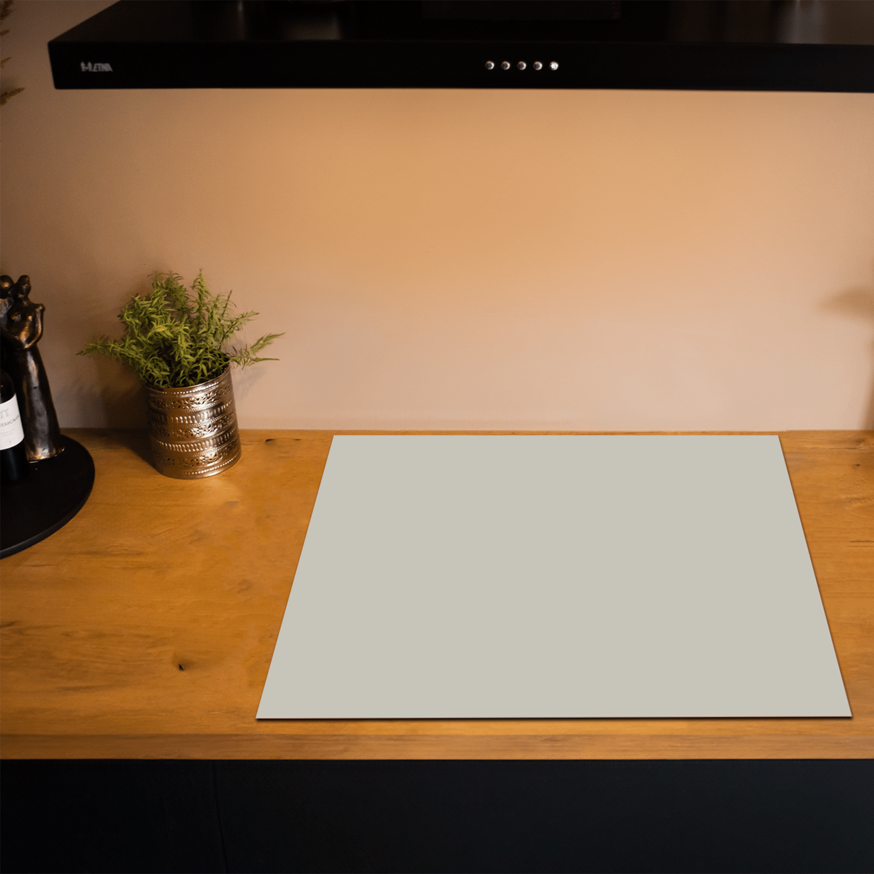 Inductiebeschermer - Effen - Aardetinten - Taupe - Inductie Maatje