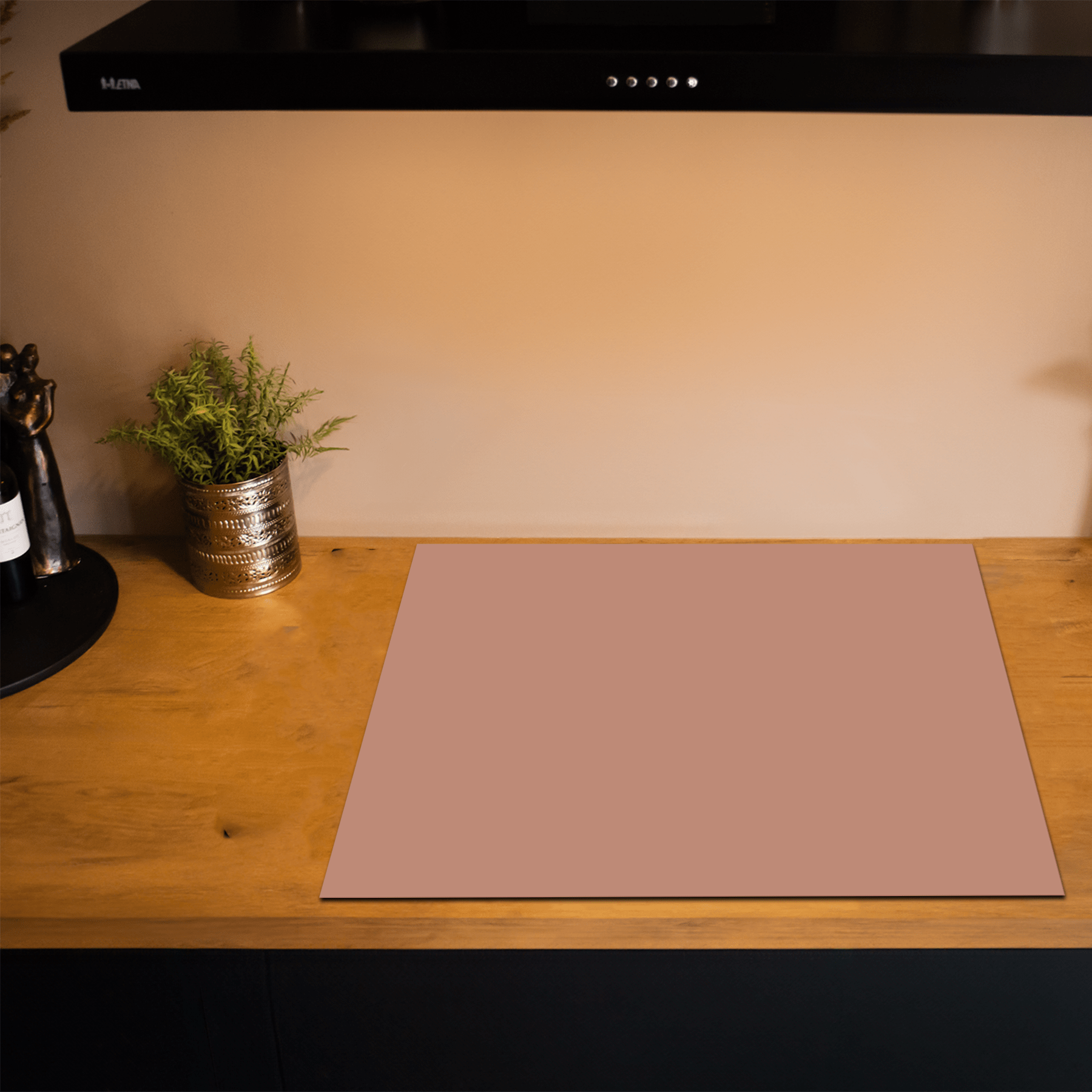 Inductiebeschermer - Effen - Aardetinten - Rosy Brown - Inductie Maatje