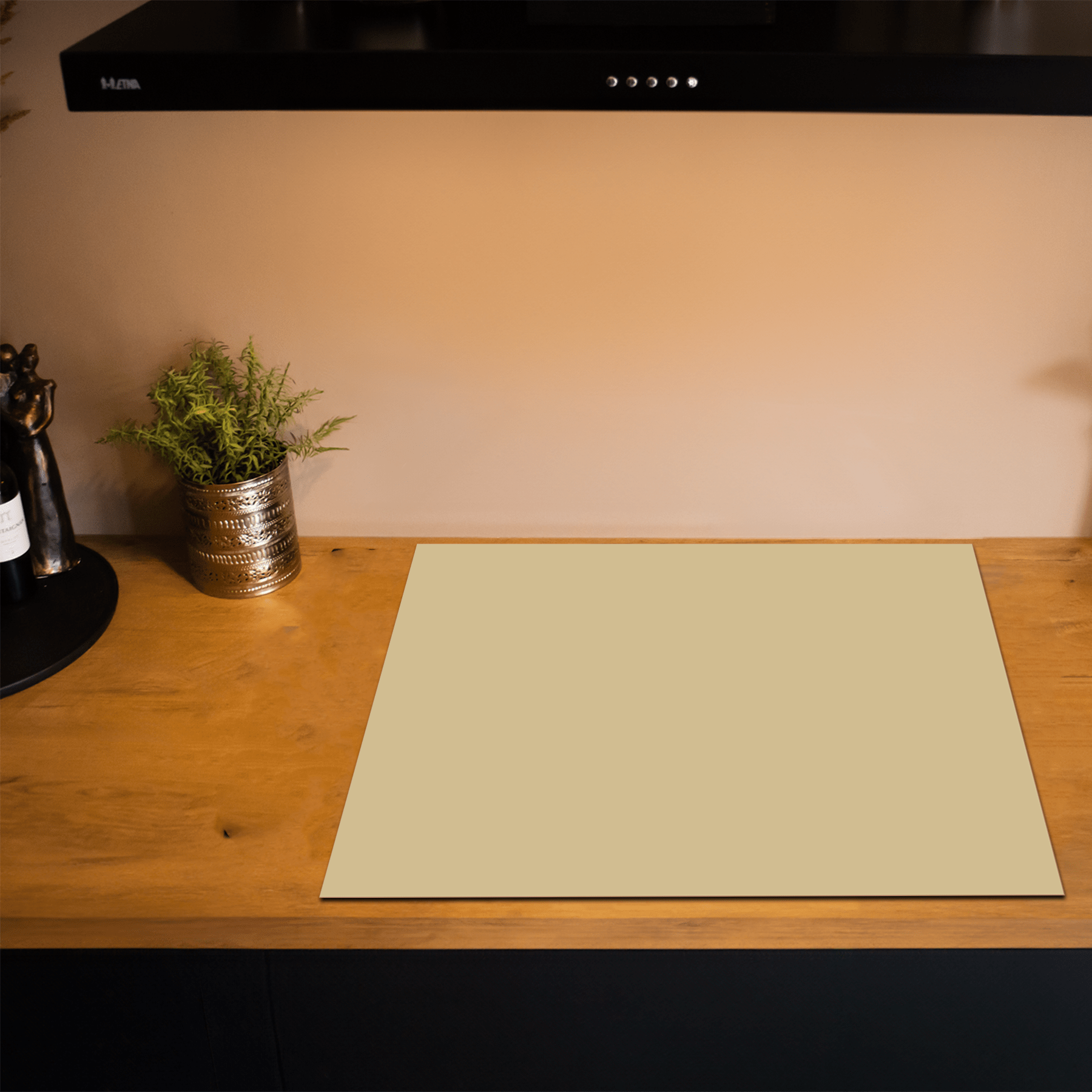 Inductiebeschermer - Effen - Aardetinten - Licht Beige - Inductie Maatje