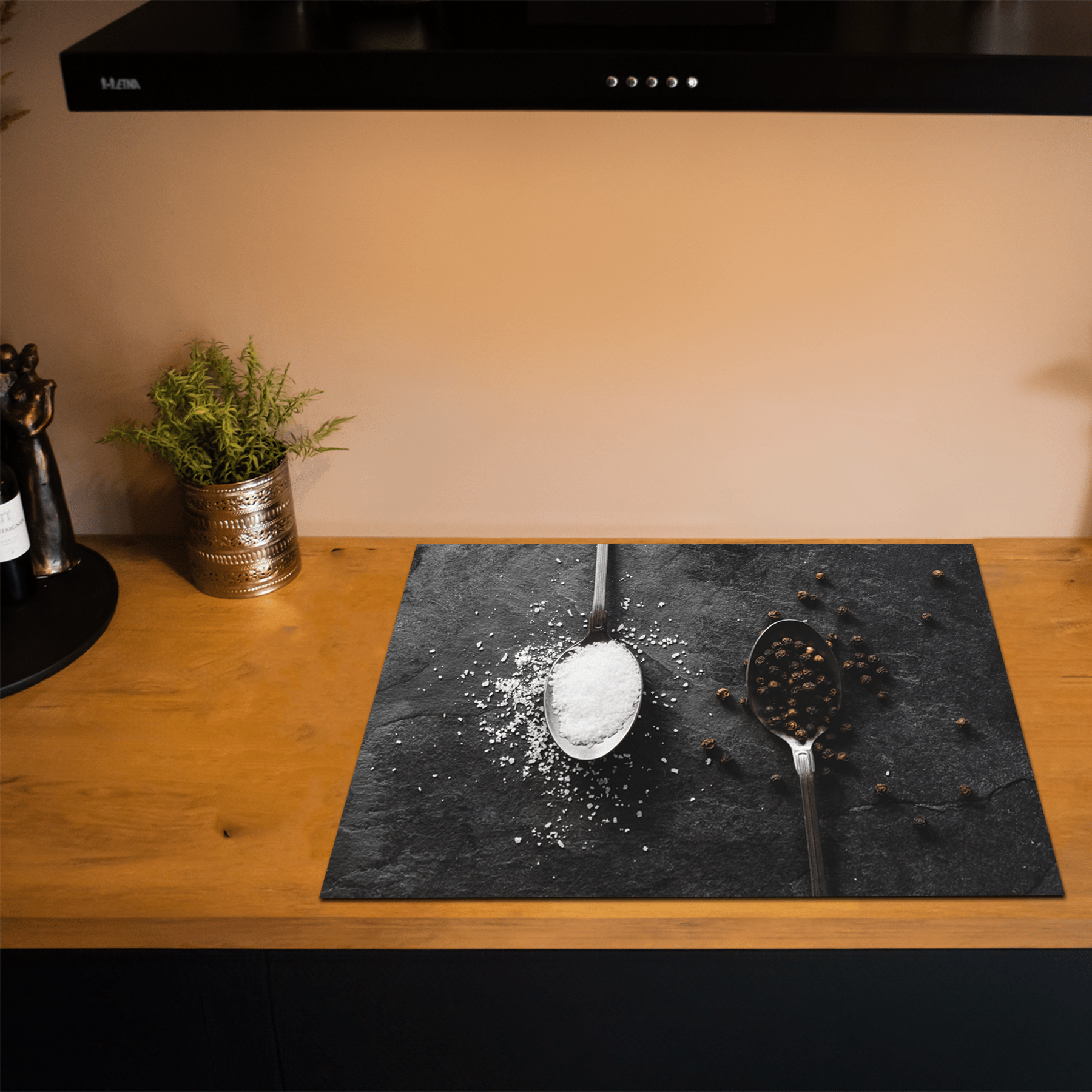 Inductiebeschermer - Tijm - Kruiden - Lepels - Groen - Inductie Maatje