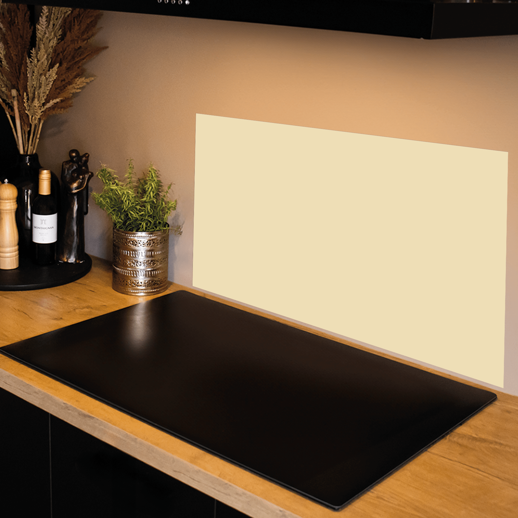 Keuken Spatscherm - Effen - Aardetinten - Vanille - keuken spatscherm