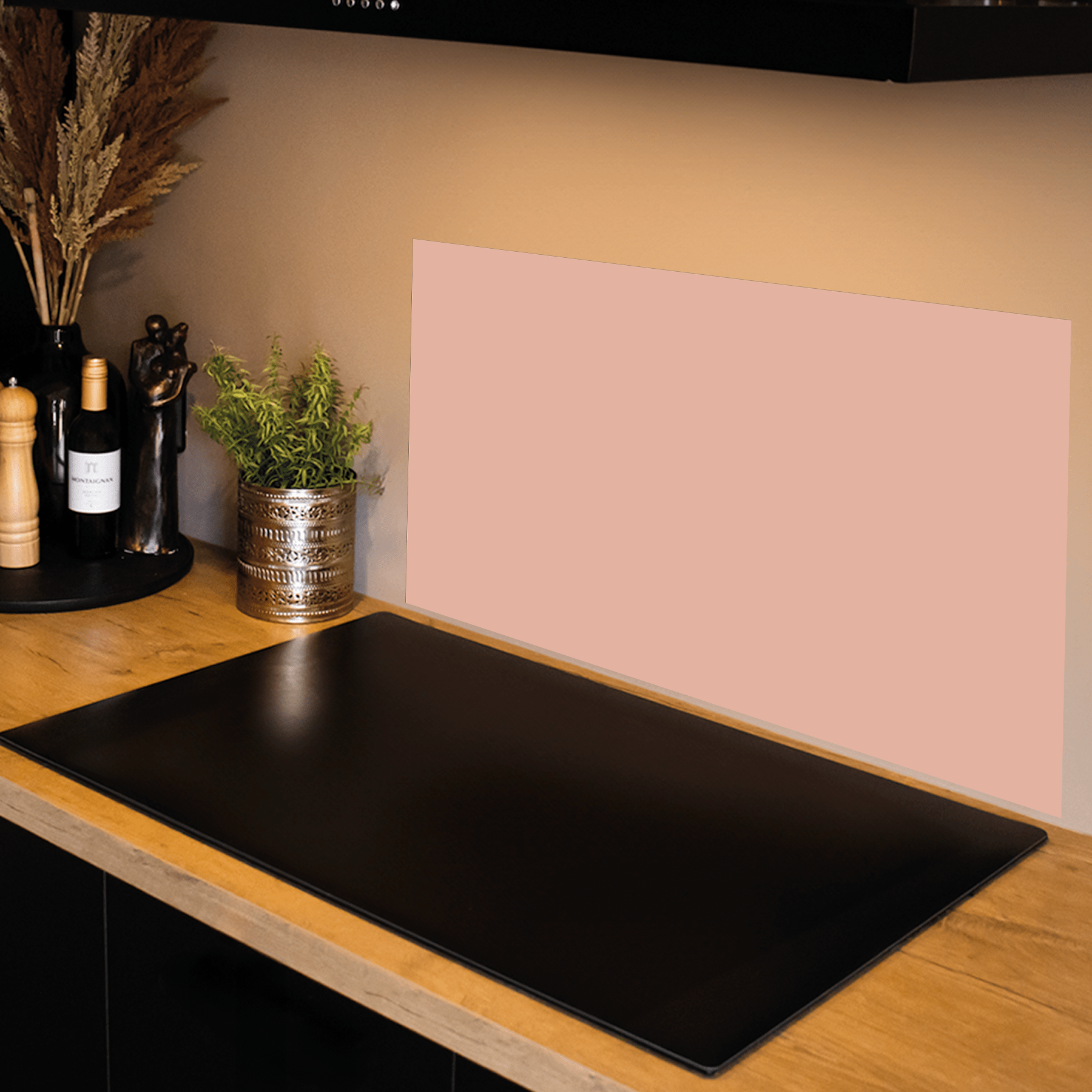 Keuken Spatscherm - Effen - Aardetinten - Licht koraal - keuken spatscherm