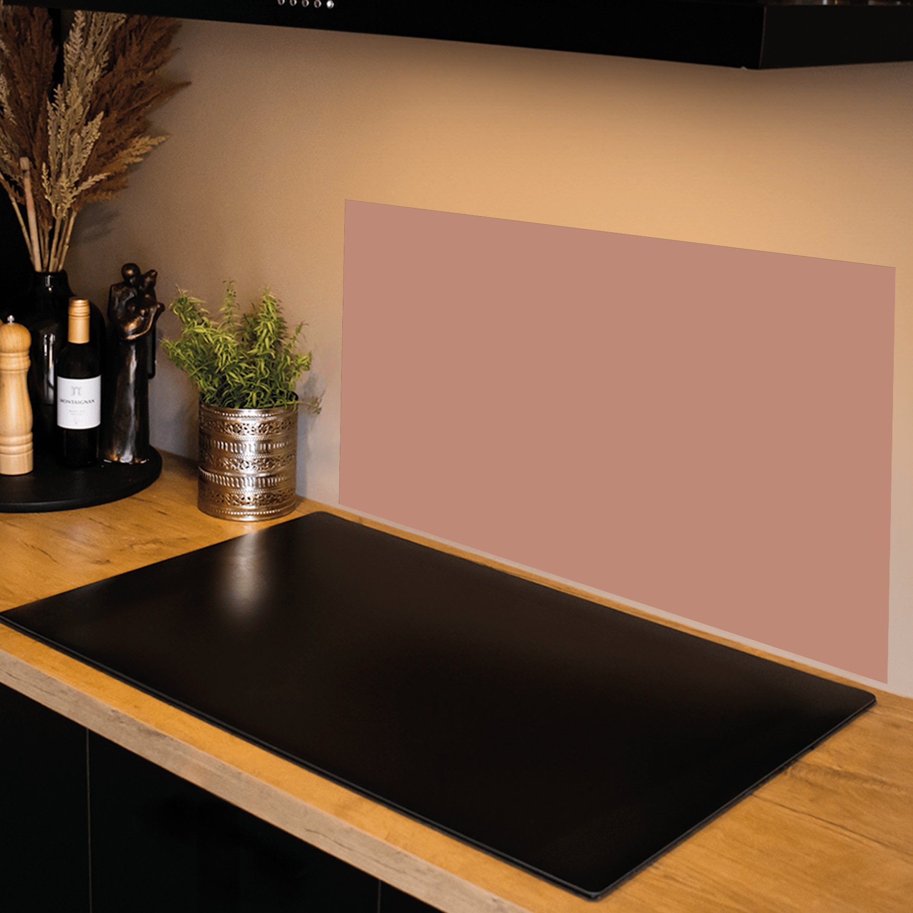 Keuken Spatscherm - Effen - Aardetinten - Rosy Brown - keuken spatscherm