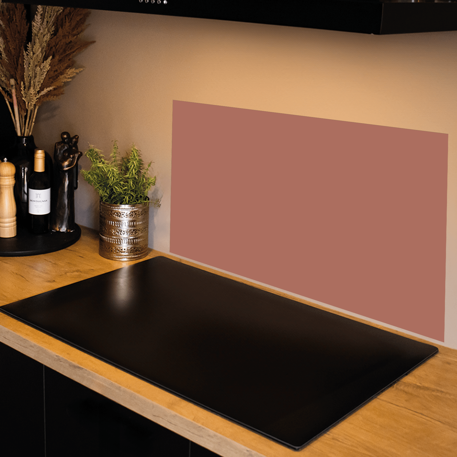 Keuken Spatscherm - Effen - Aardetinten - Terra Cotta - keuken spatscherm