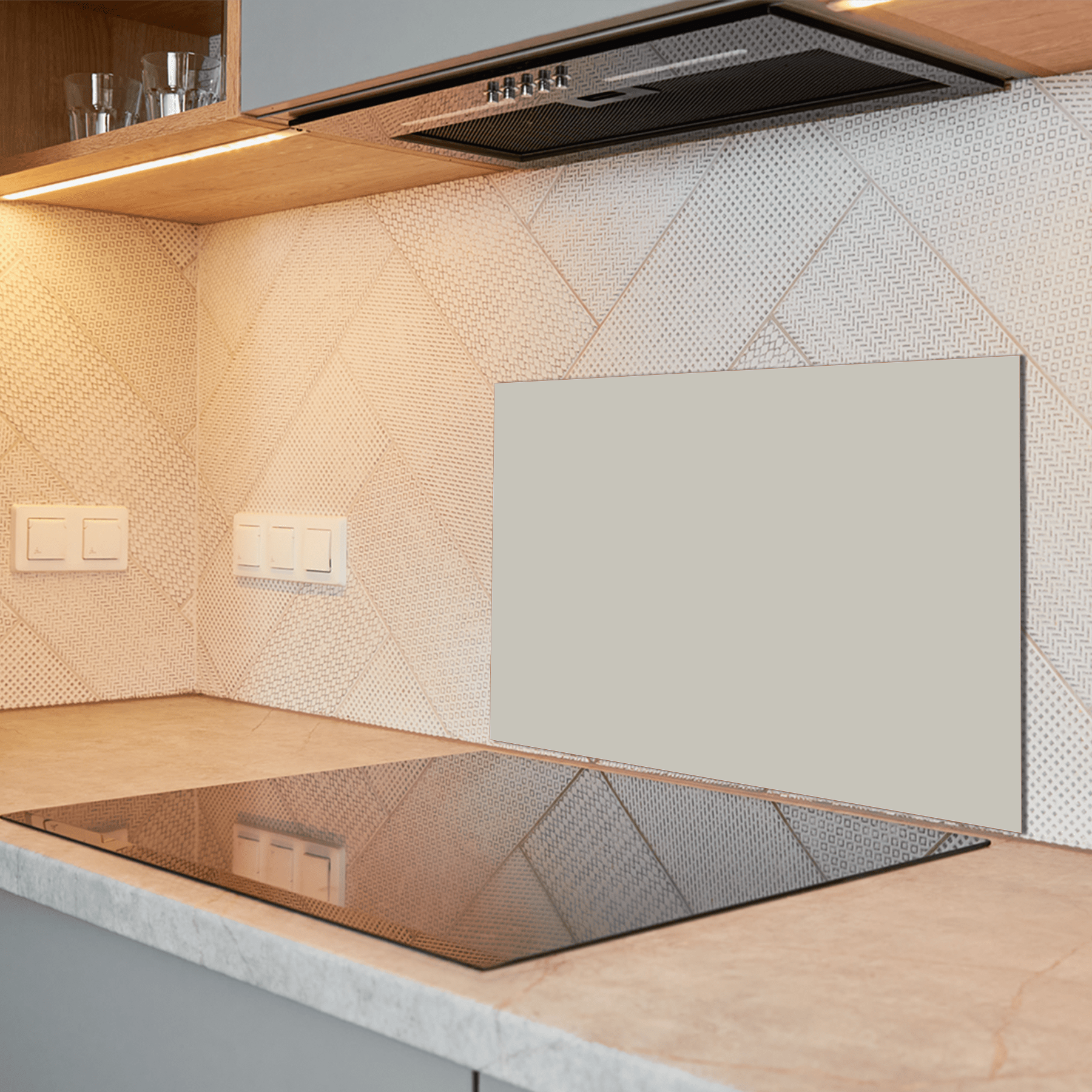 Keuken Spatscherm - Effen - Aardetinten - Taupe - keuken spatscherm