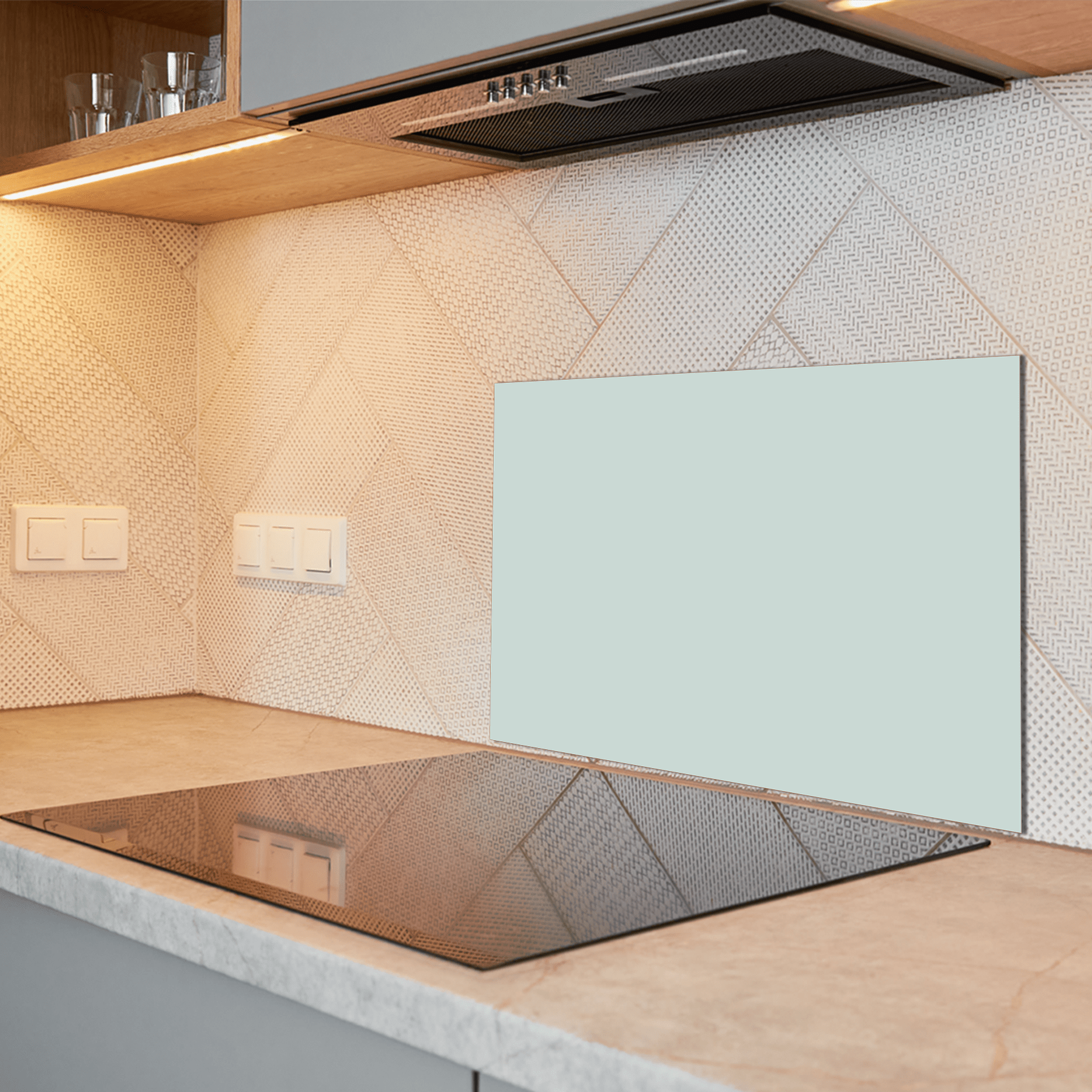 Keuken Spatscherm - Effen - Aardetinten - Turquoise - keuken spatscherm