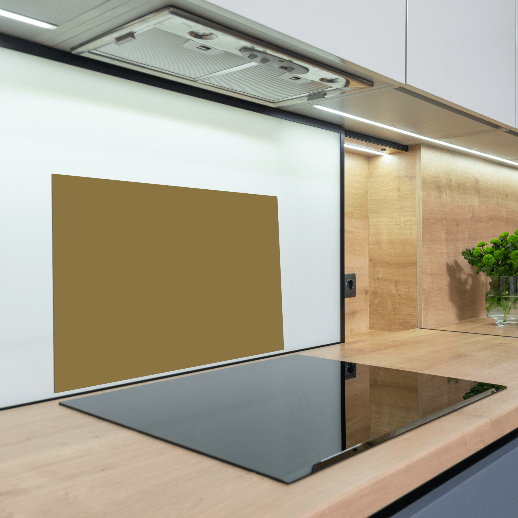 Keuken Spatscherm - Effen - Aardetinten - Olijfgroen - keuken spatscherm