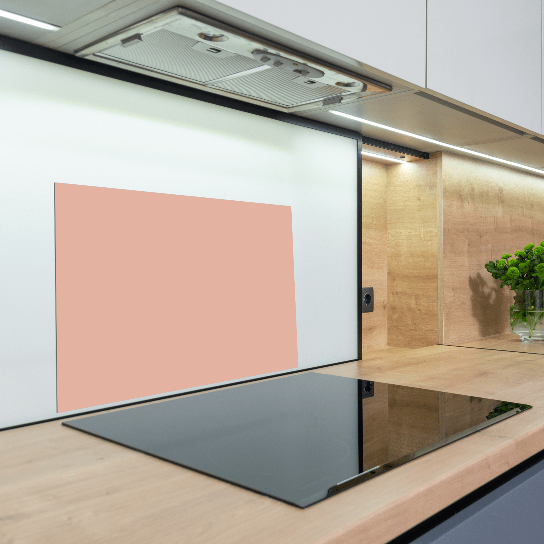 Keuken Spatscherm - Effen - Aardetinten - Licht koraal - keuken spatscherm
