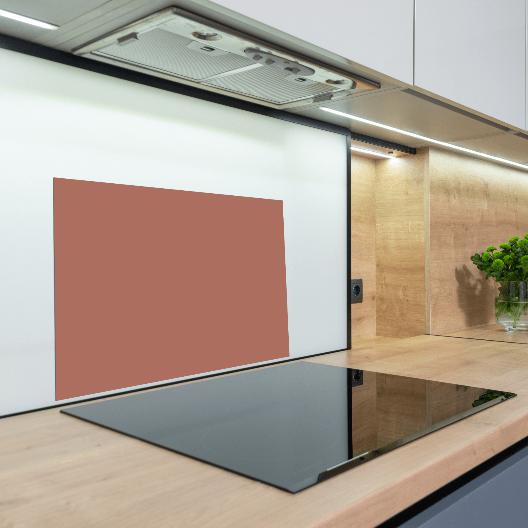 Keuken Spatscherm - Effen - Aardetinten - Terra Cotta - keuken spatscherm