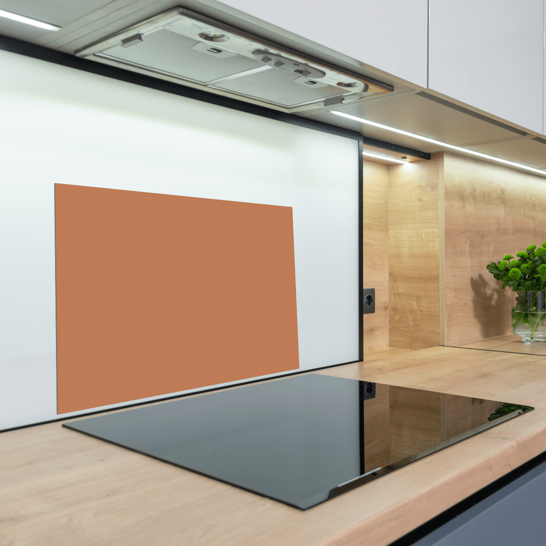 Keuken Spatscherm - Effen - Aardetinten - Cognac - keuken spatscherm