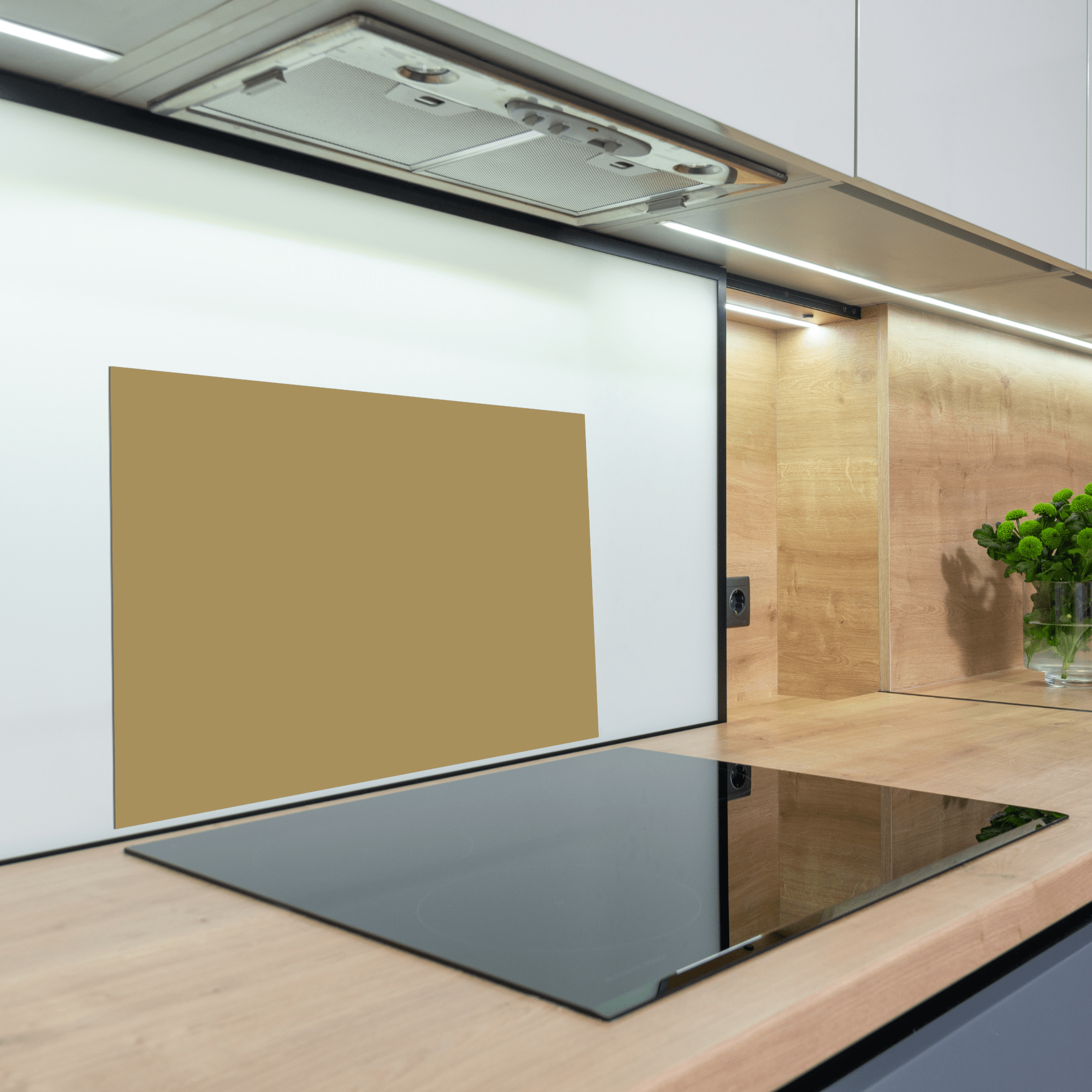 Keuken Spatscherm - Effen - Aardetinten - Khaki - keuken spatscherm