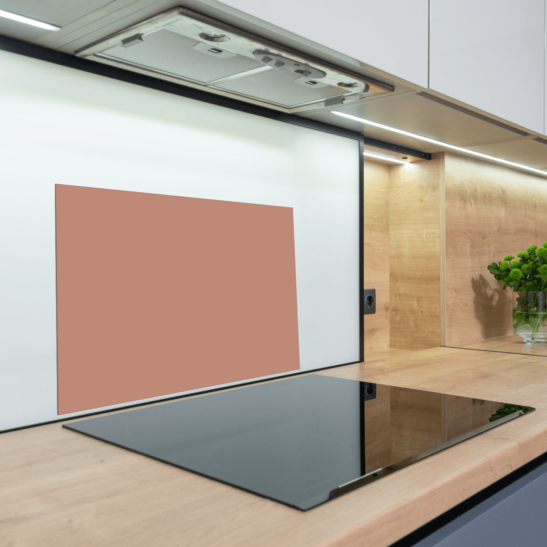 Keuken Spatscherm - Effen - Aardetinten - Rosy Brown - keuken spatscherm