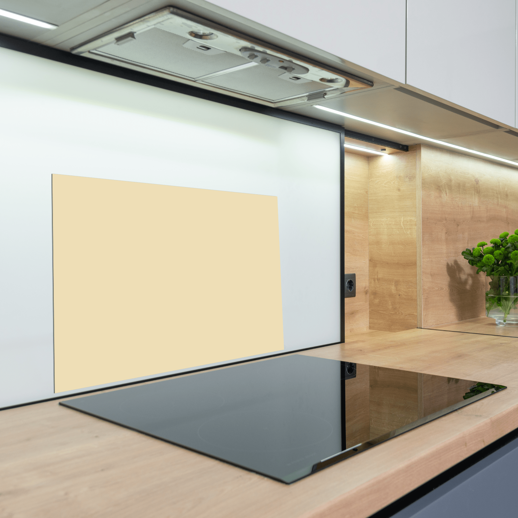 Keuken Spatscherm - Effen - Aardetinten - Vanille - keuken spatscherm