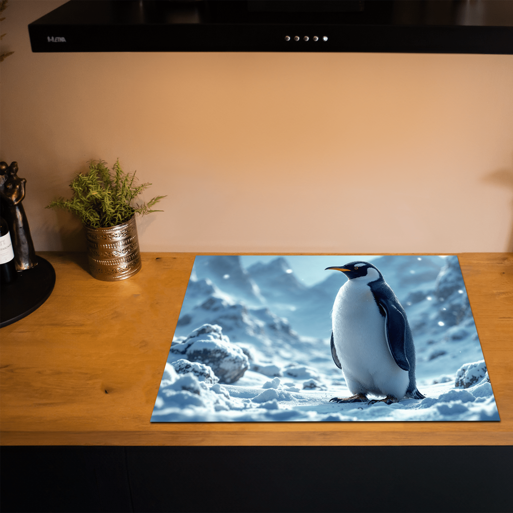 Inductiebeschermer - Dieren portretten - Pinguïn - Inductiebeschermer