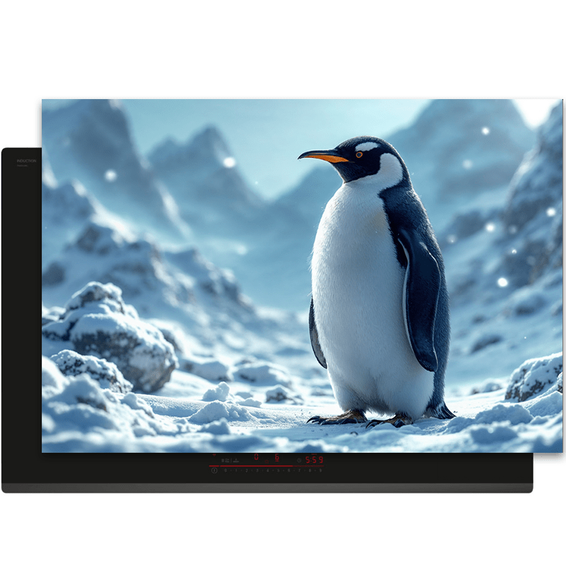 Inductiebeschermer - Dieren portretten - Pinguïn - Inductiebeschermer