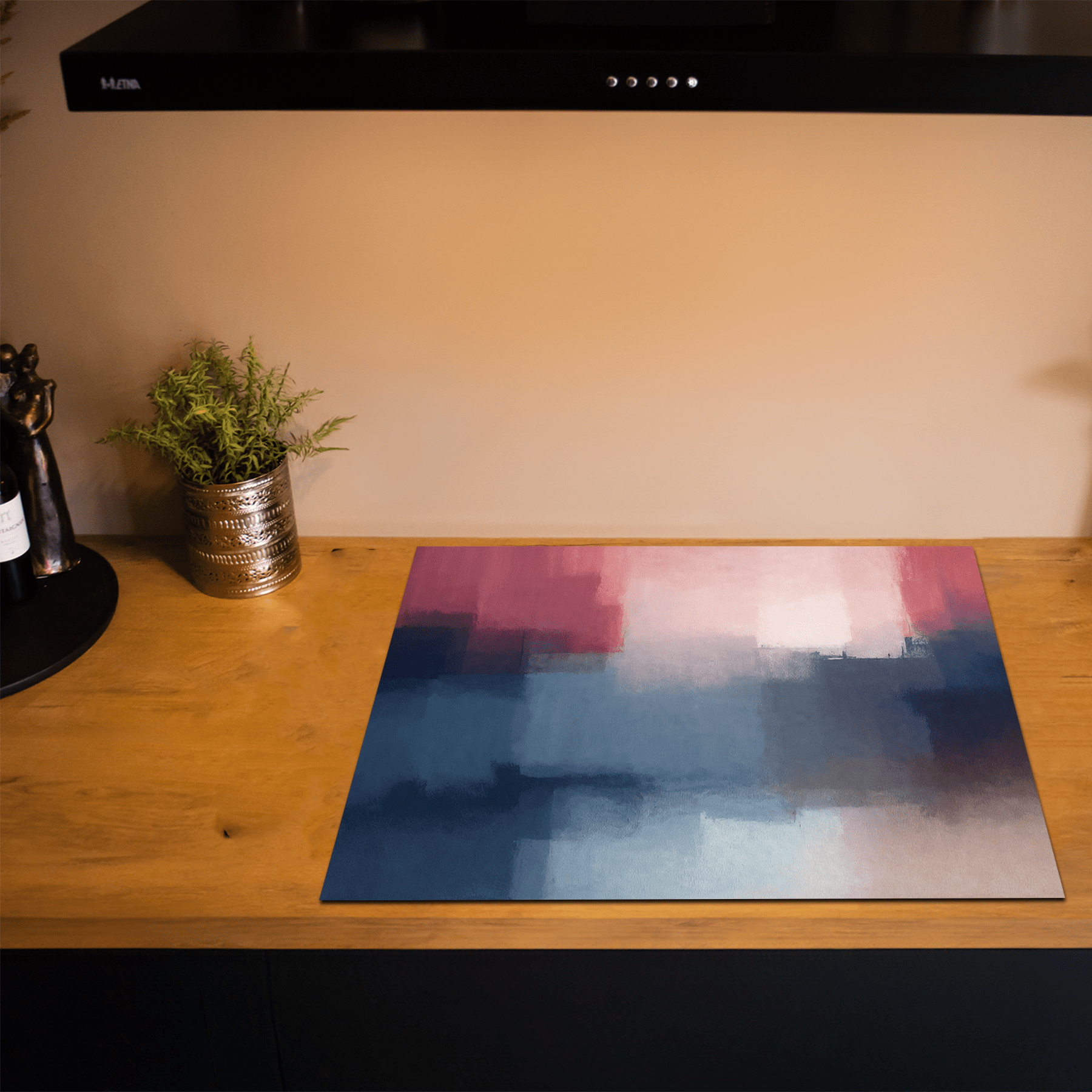 Inductiebeschermer - Colorfield - Steel Rose - Inductiebeschermer