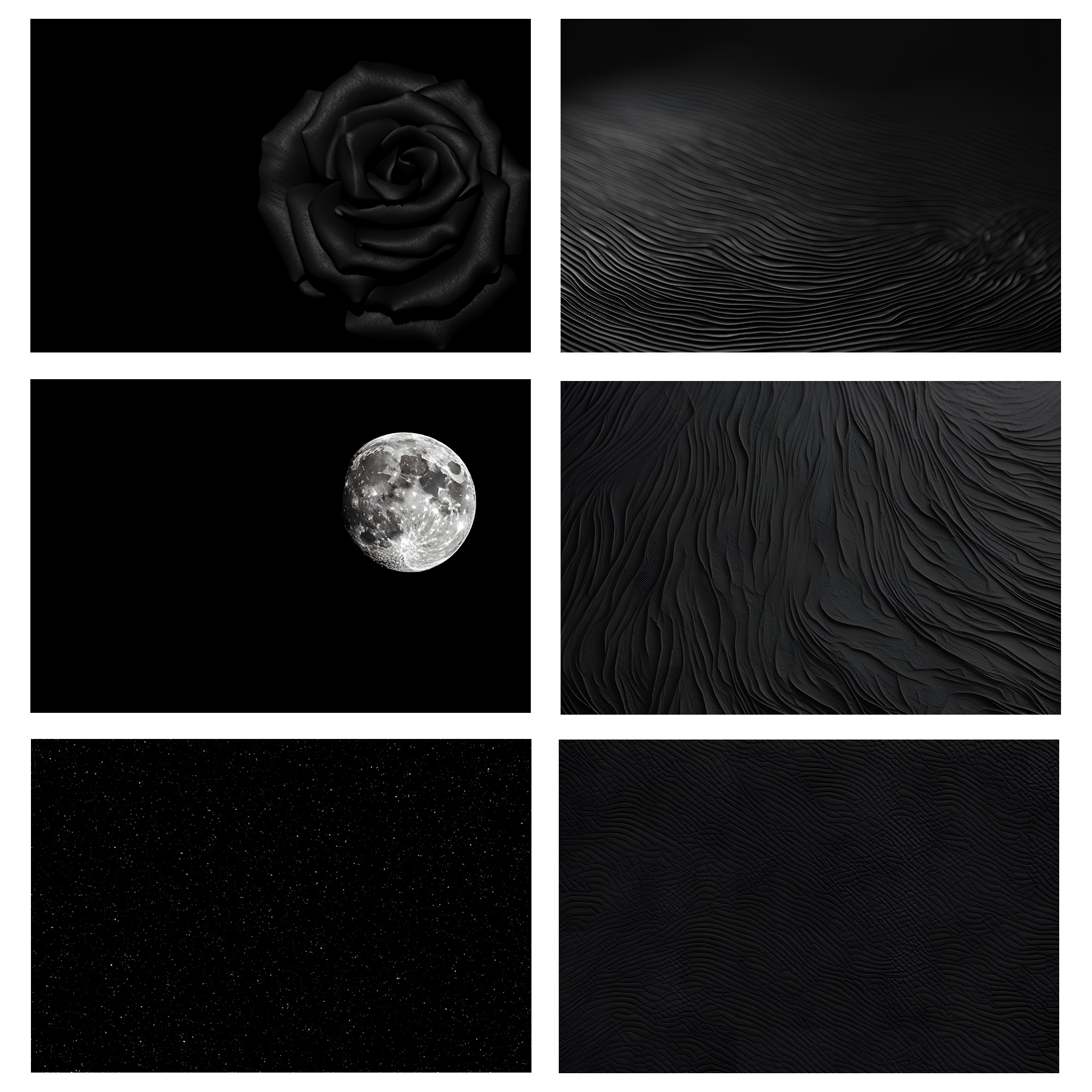 Inductie beschermmat zwart thema