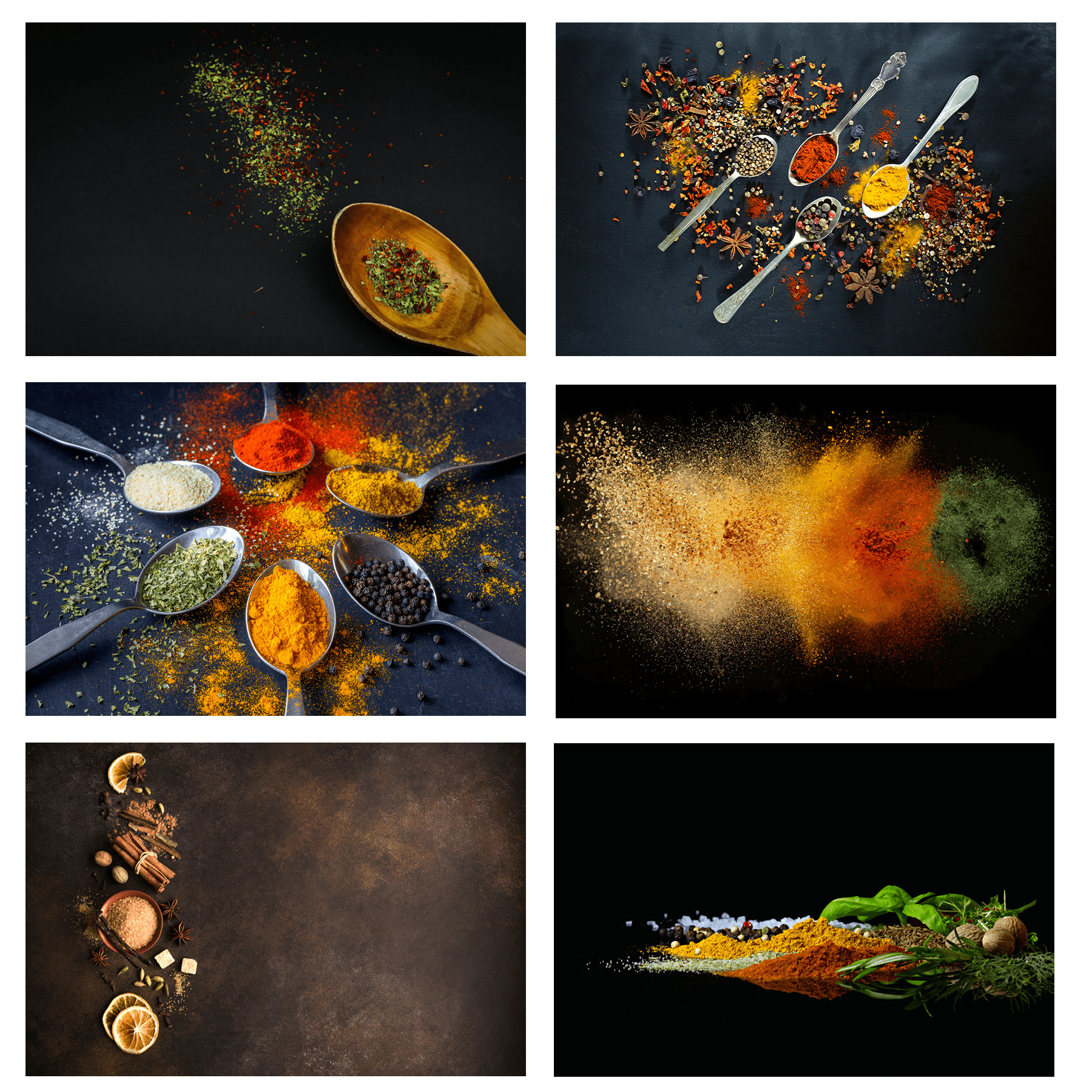 Inductie beschermmat kruiden en lepels thema