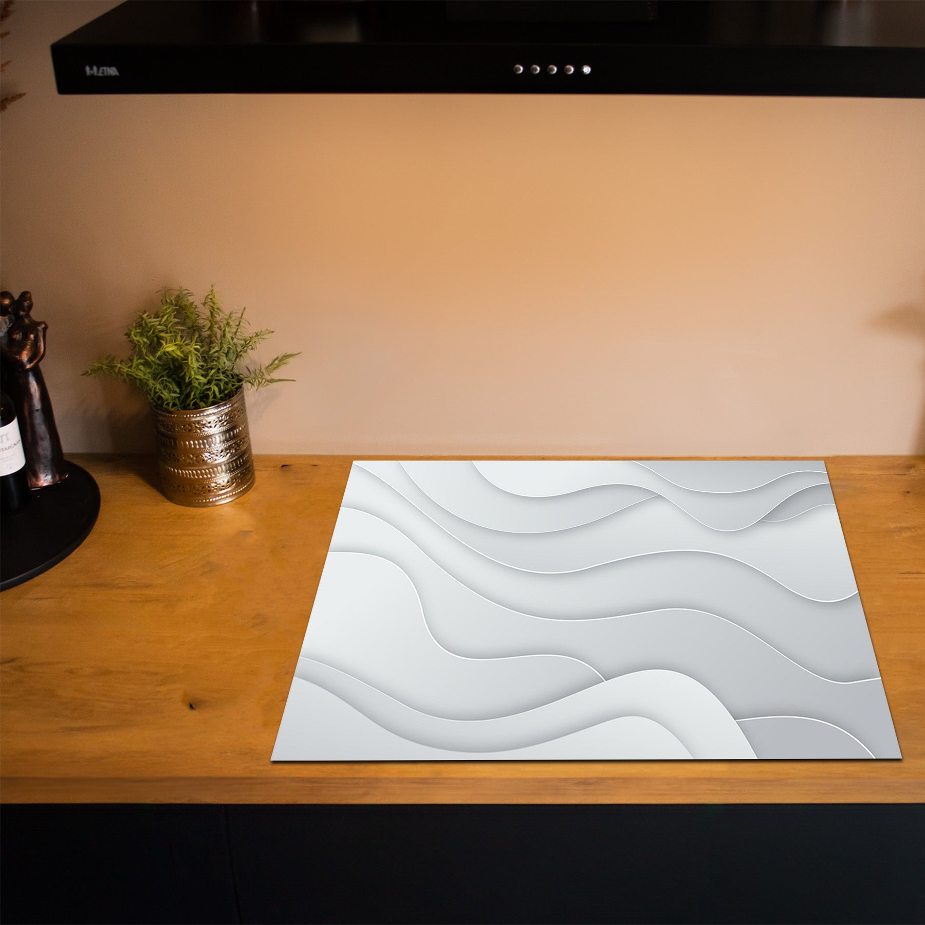 Inductiebeschermer - Minimal Texture - Maanlaag