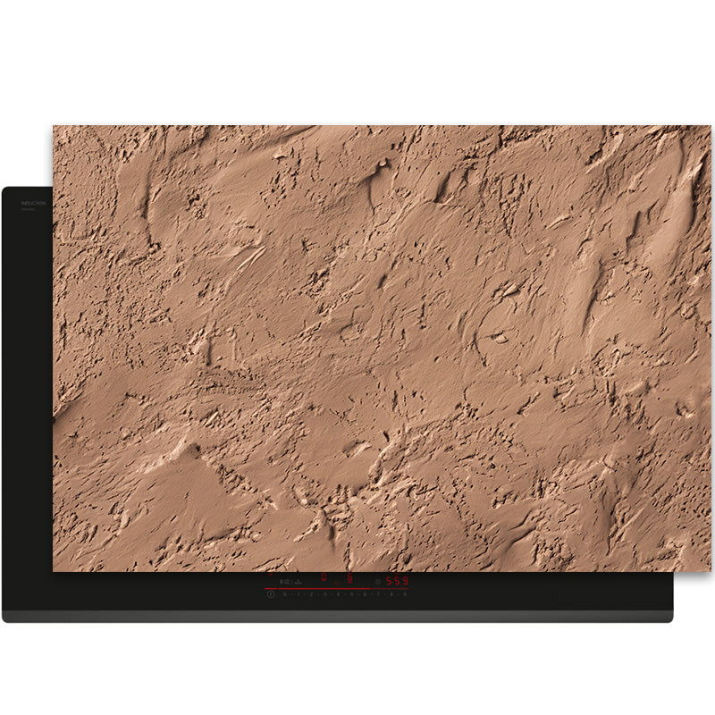 Protection induction - Abstrait - Motifs nervurés - Noir