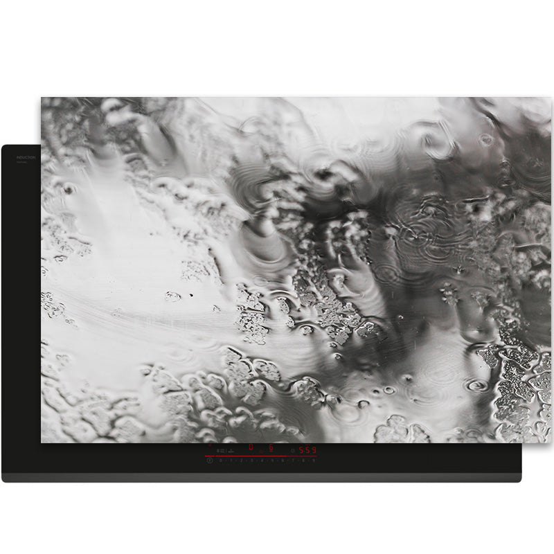 Inductiebeschermer - Smoked Glass - Druppelglas