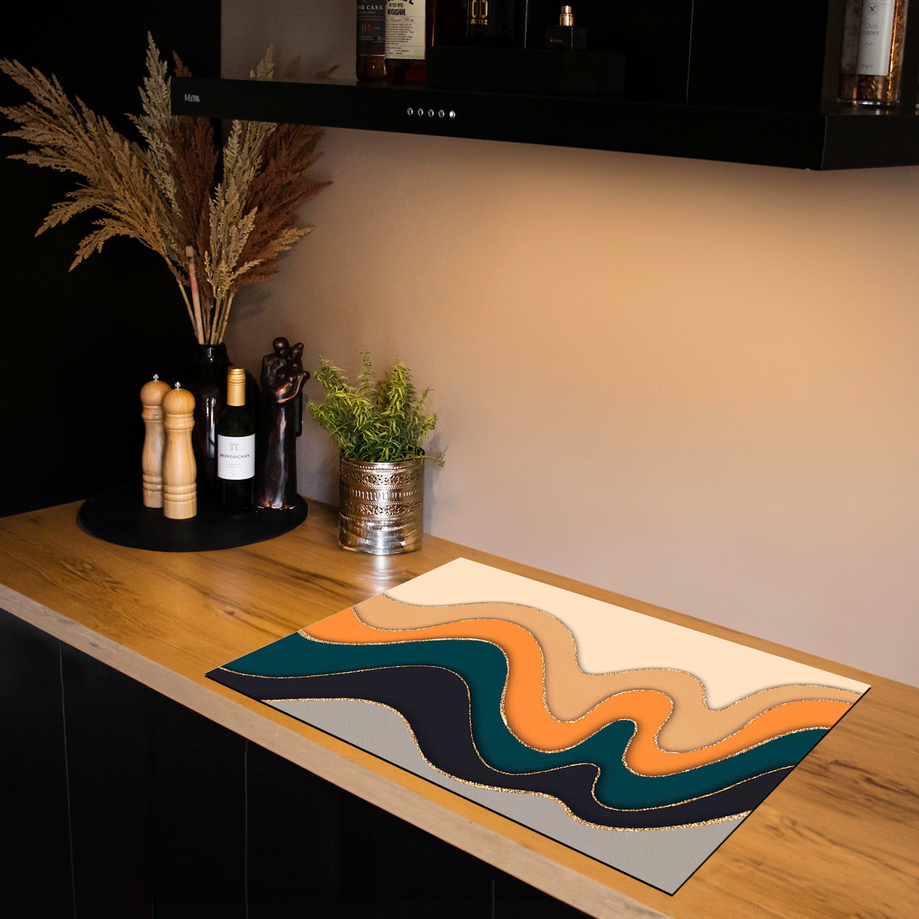 Inductiebeschermer - Vintage - Emerald Dunes