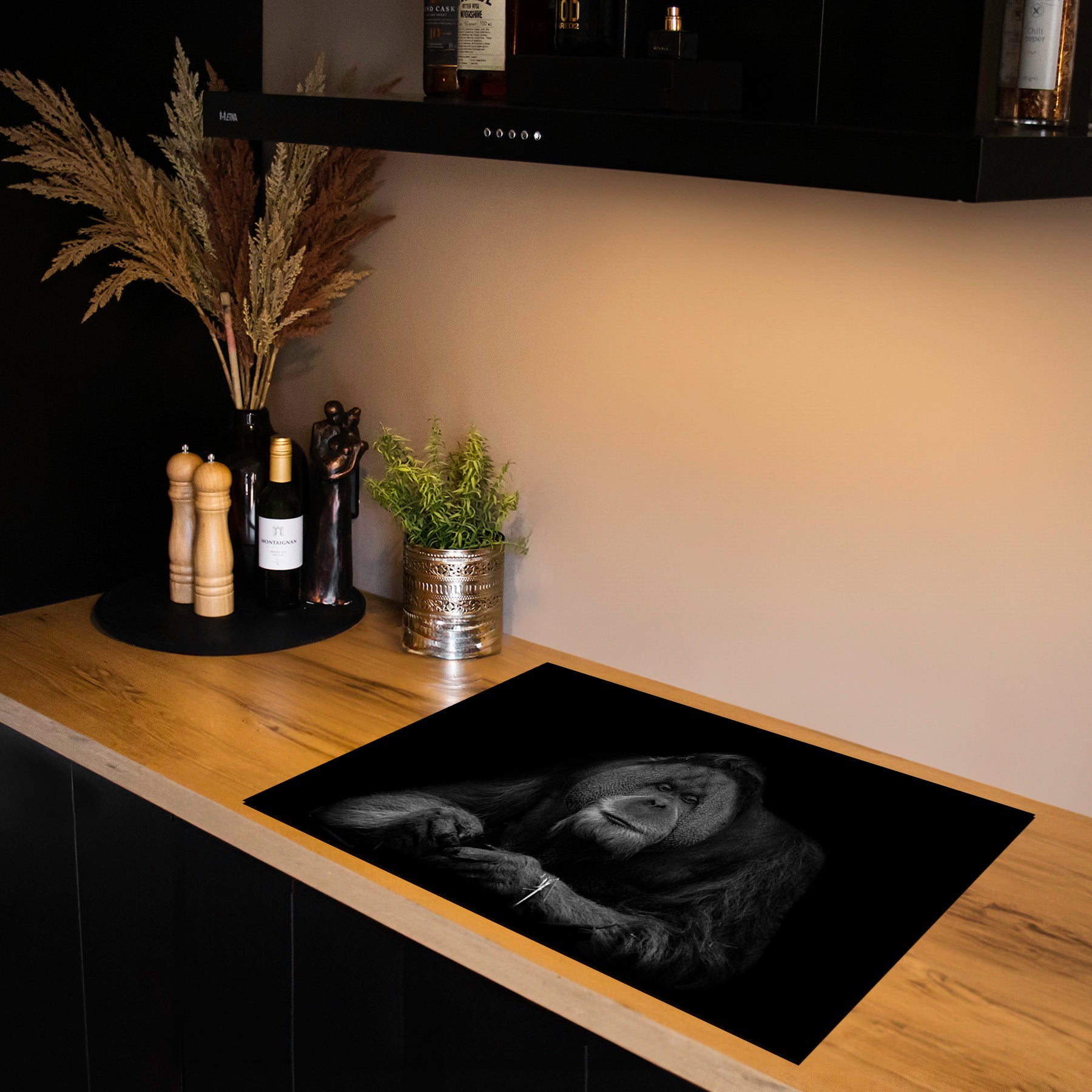 Inductiebeschermer - Dieren Zwart Wit - Oranoetang