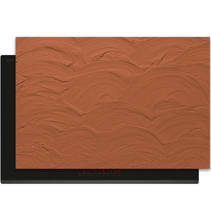 Protection induction - Abstrait - Motifs nervurés - Noir